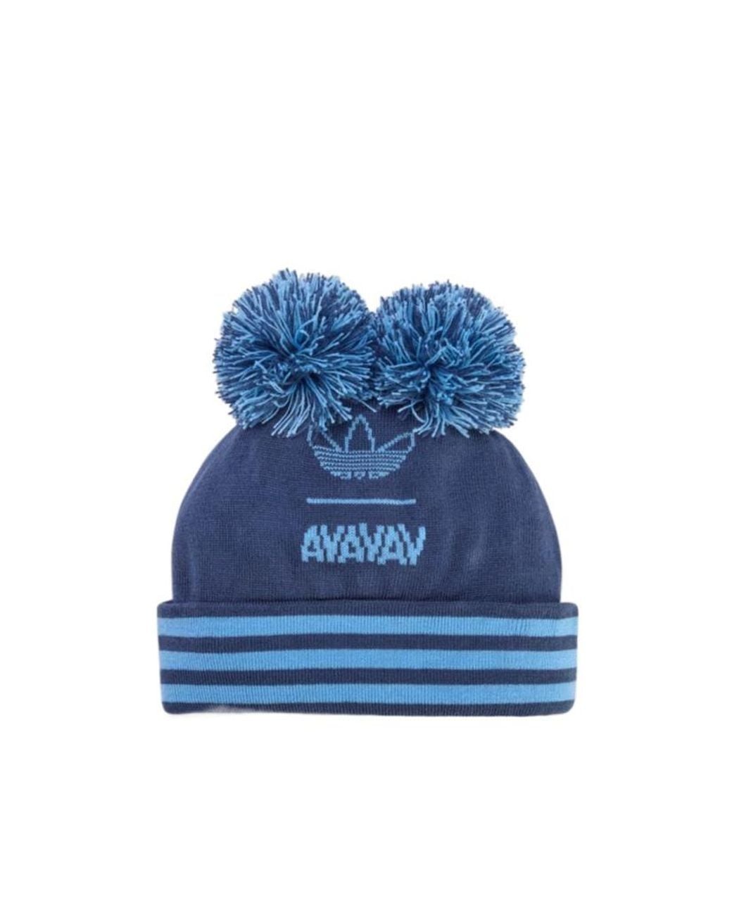 Adidas Blue Originals By Avavav Souvenir Pom-Pom Beanie for men