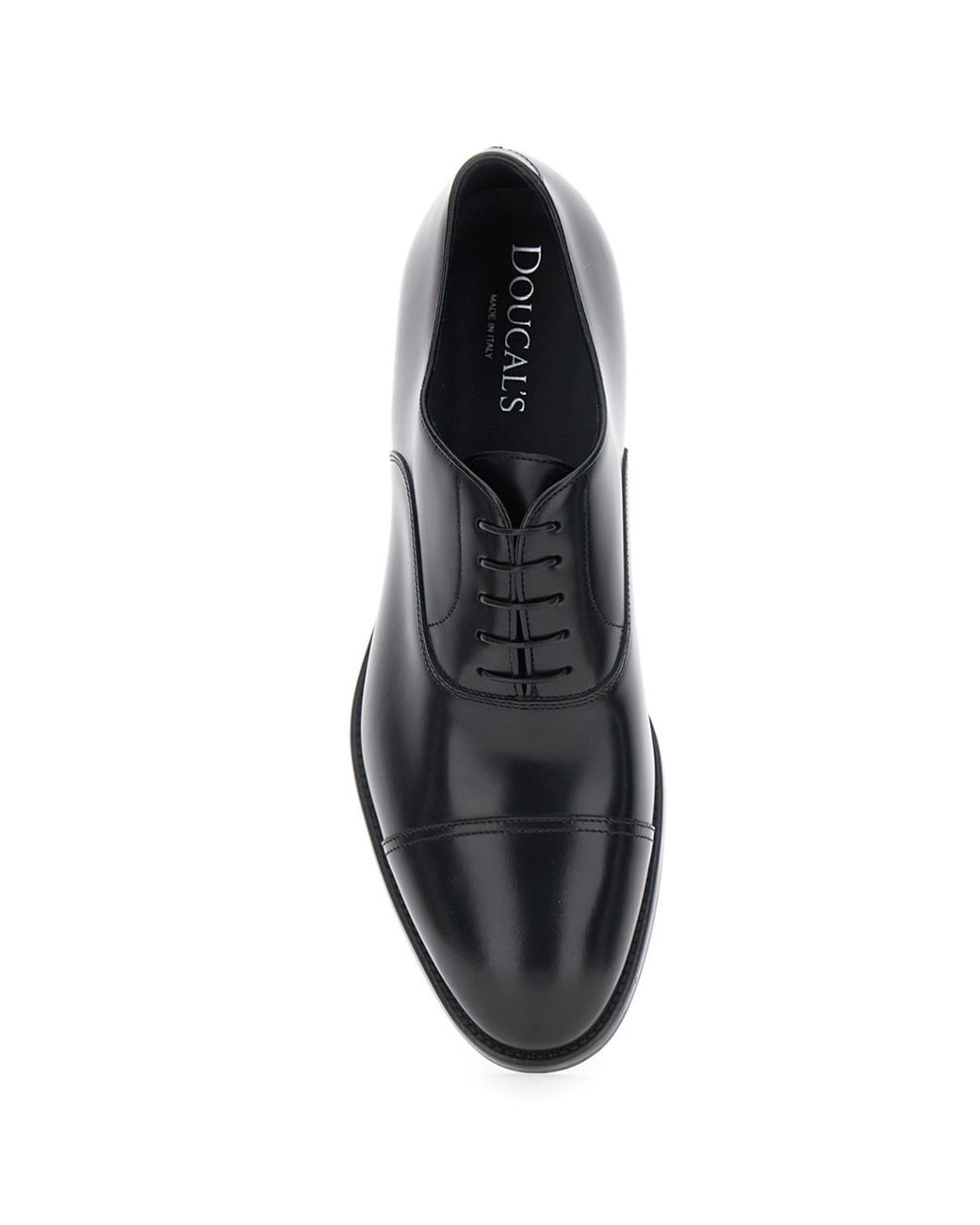 Doucal's Almond Toe Lace-Up Shoes in Black for Men | Lyst
