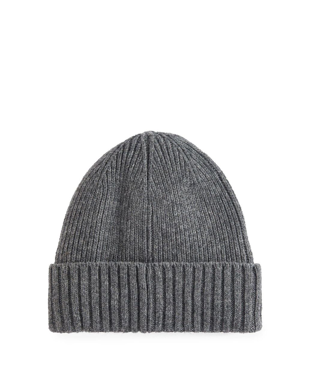 Barbour Gray Rib Knit Beanie for men