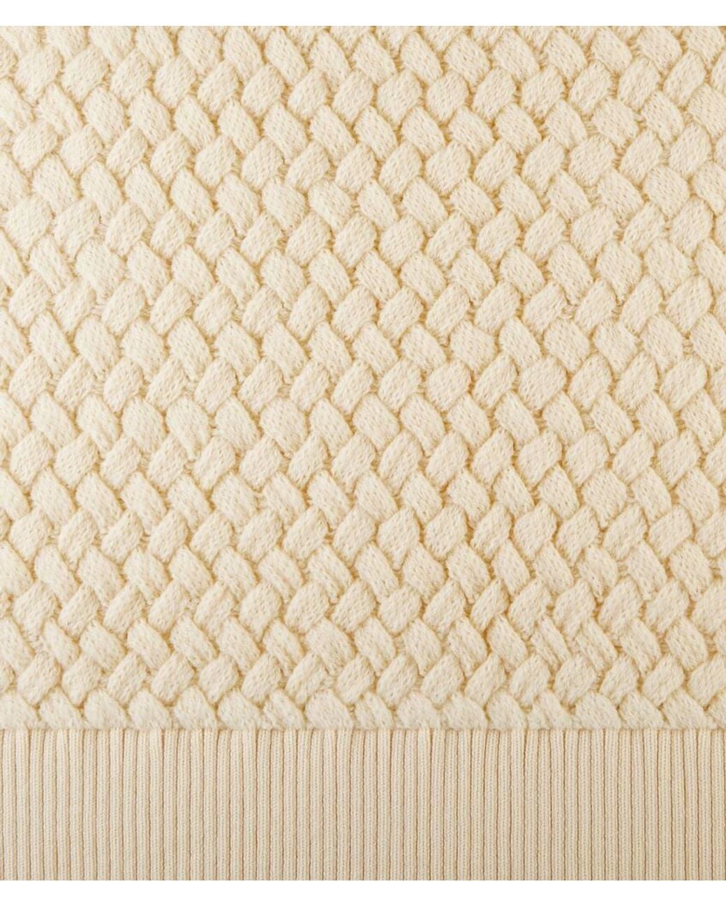 Bottega Veneta White Intrecciato Wool Sweater