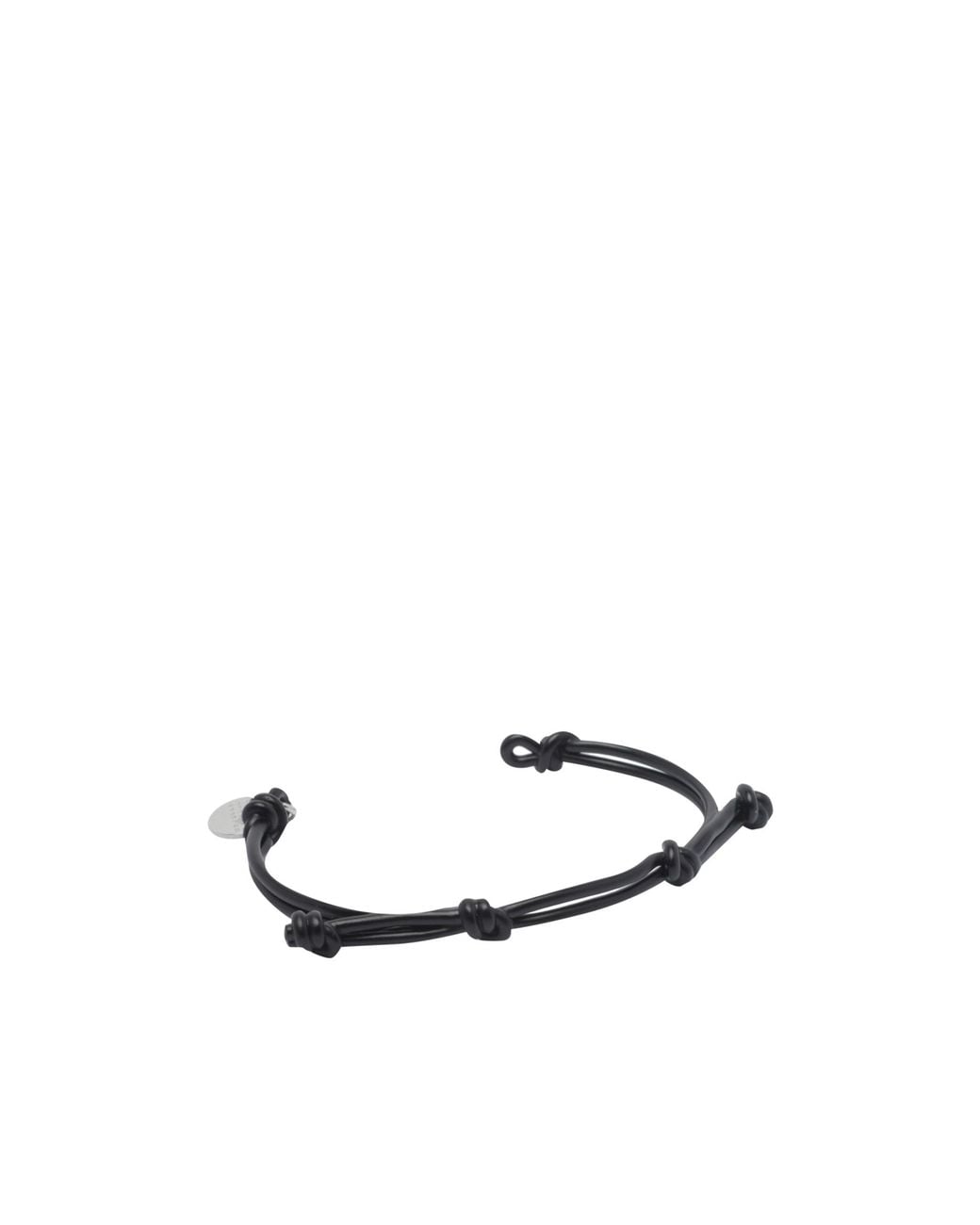 MM6 by Maison Margiela White Knot Cuff Bracelet for men