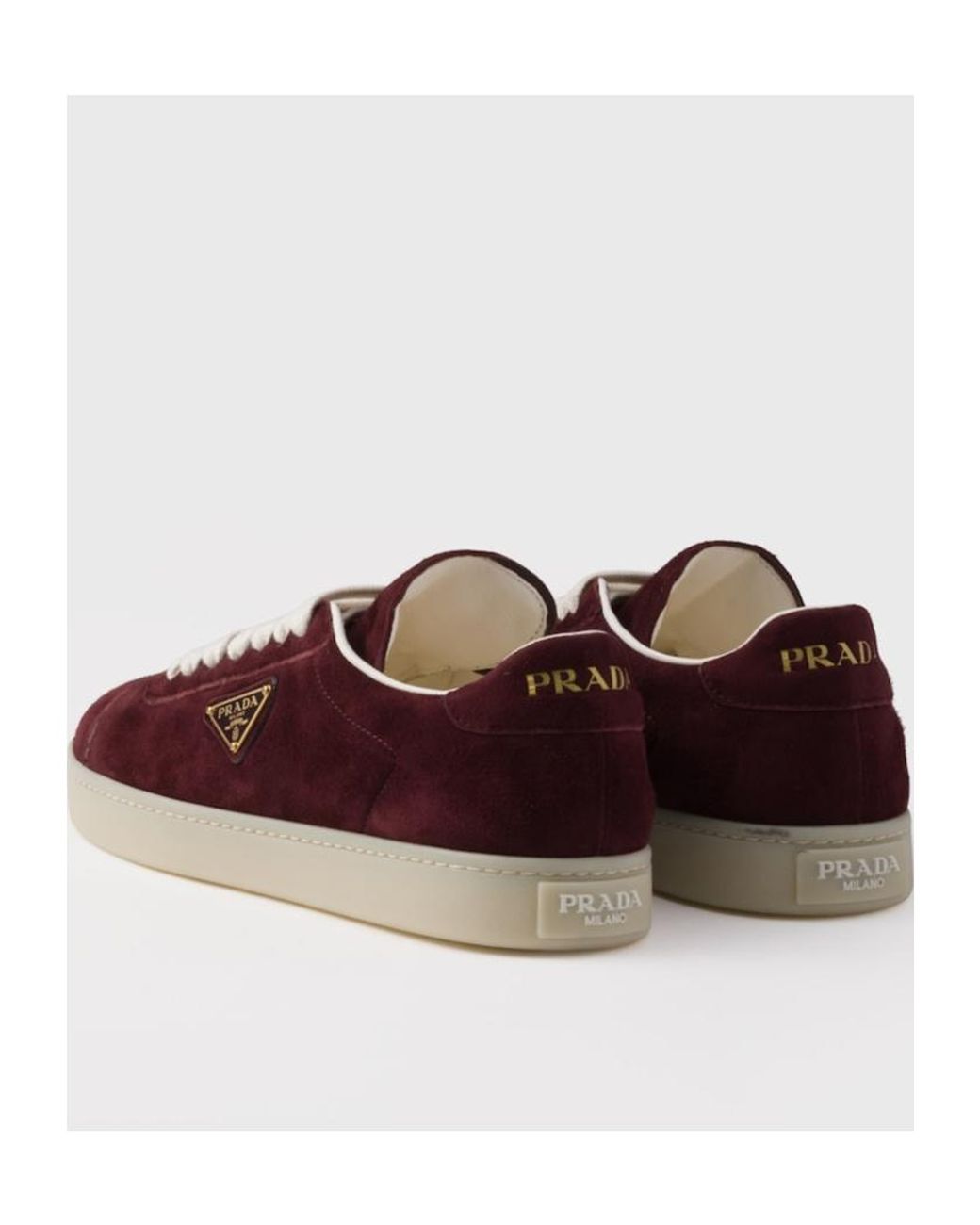 Prada Brown Suede Sneakers