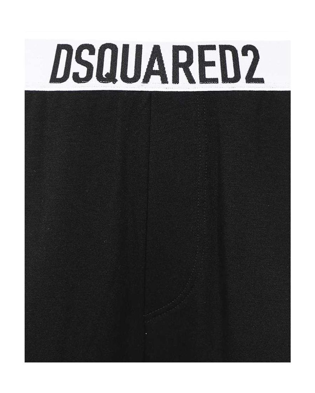 DSquared² Black Logo Casual Trousers