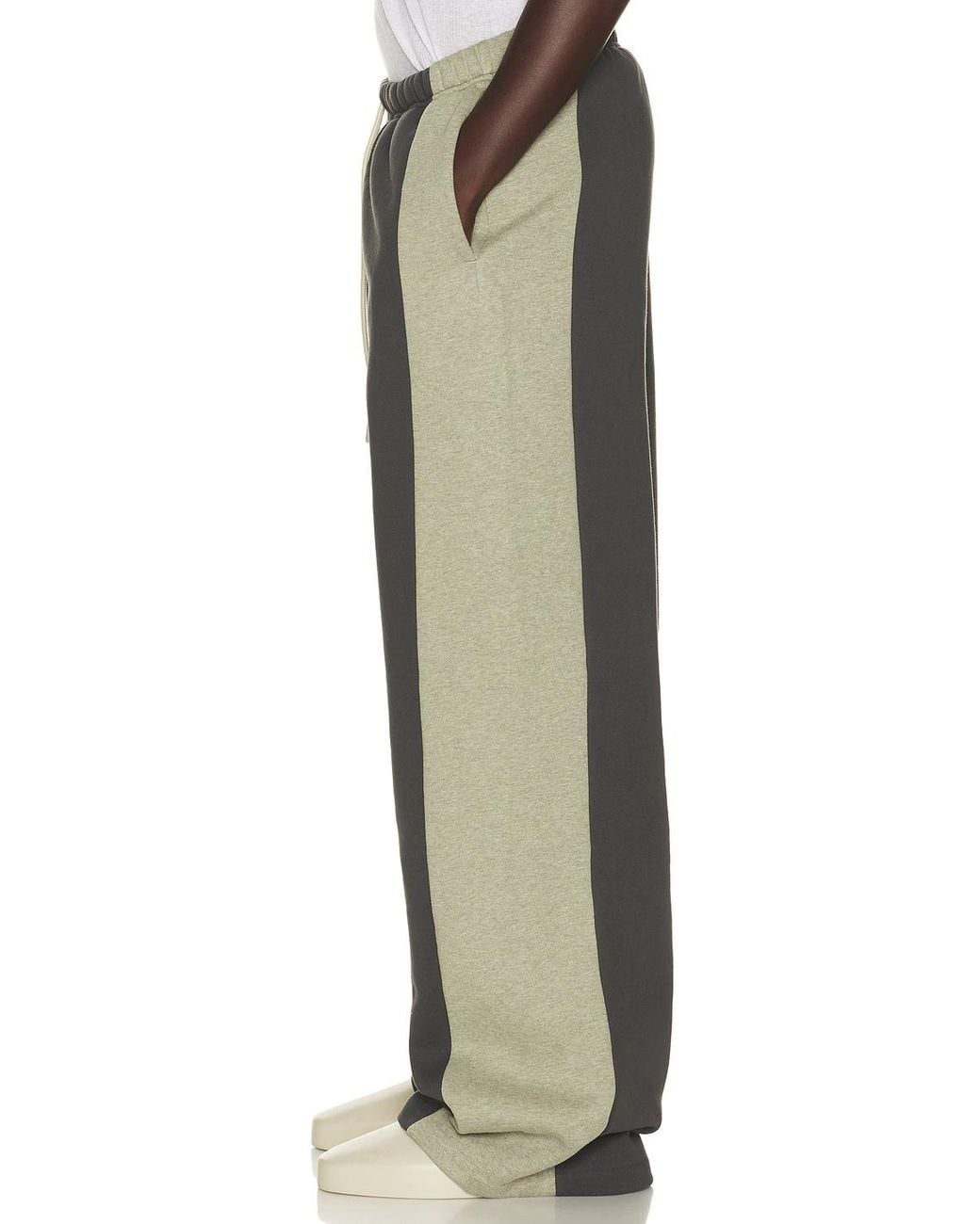 Fear Of God Gray Essentials Panelled Lounge Pants for men