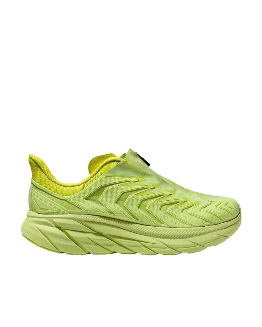 Hoka One One Green Zipper Closed Sneakers for men