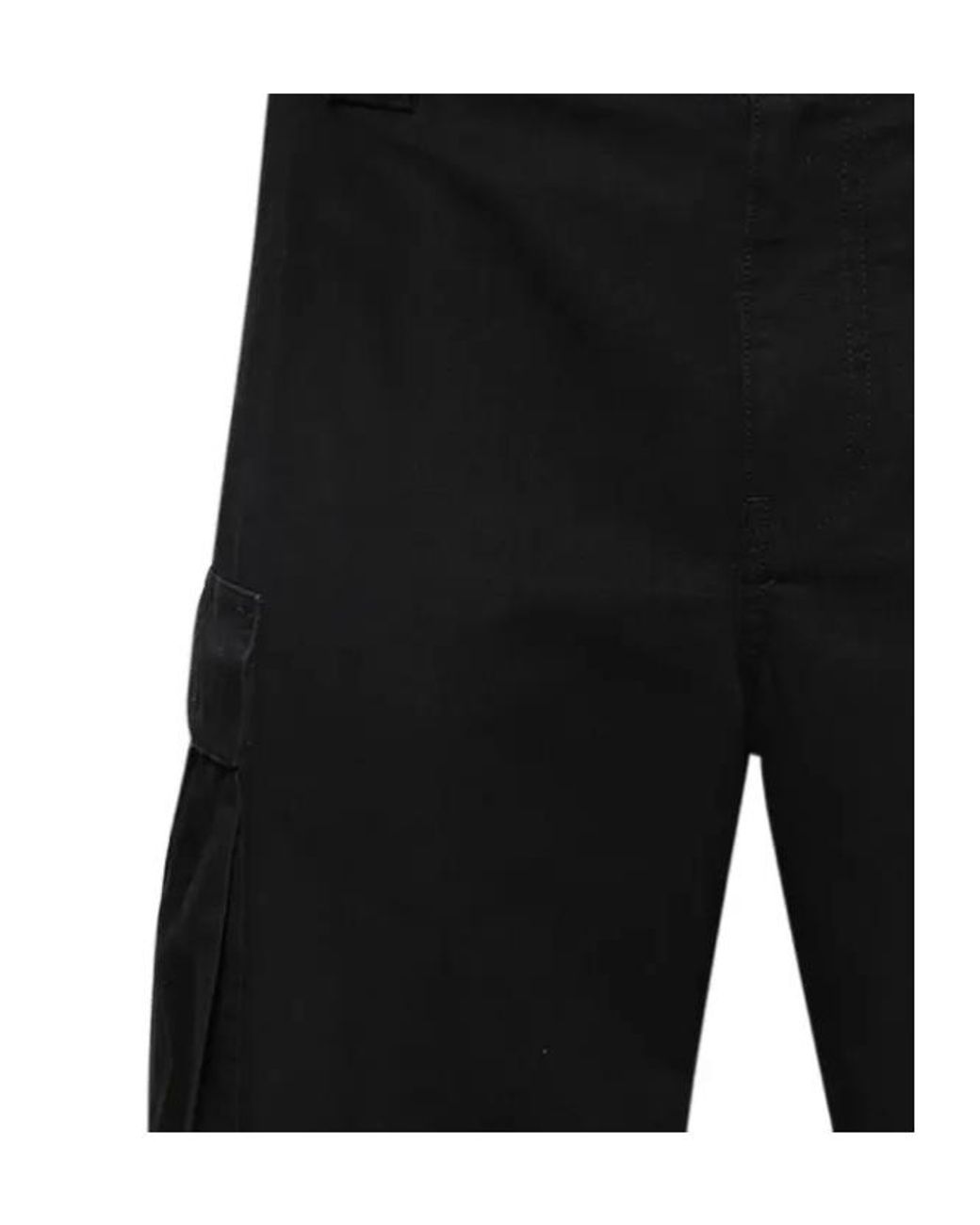 Balenciaga Black Buttoned Cargo Shorts for men