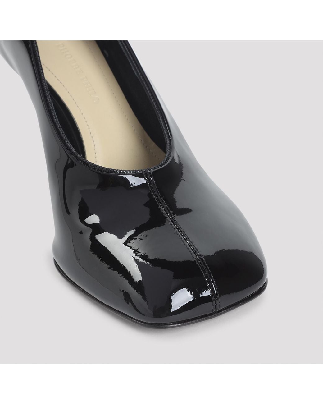 Phoebe Philo Black 90Mm Patent Leather Heeled Pumps