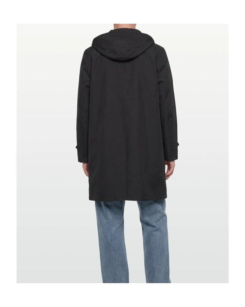 Burberry Black Long-Sleeved Hooded Coat