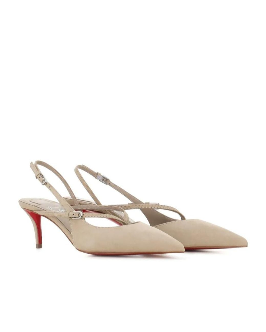 Christian Louboutin White Twistissimo Strappy Pumps