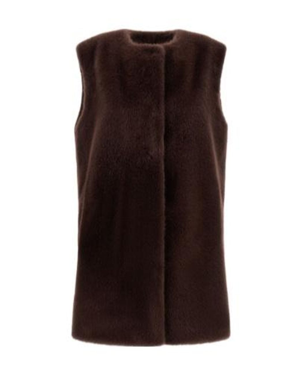 Herno Brown Concealed Fastened Gilet