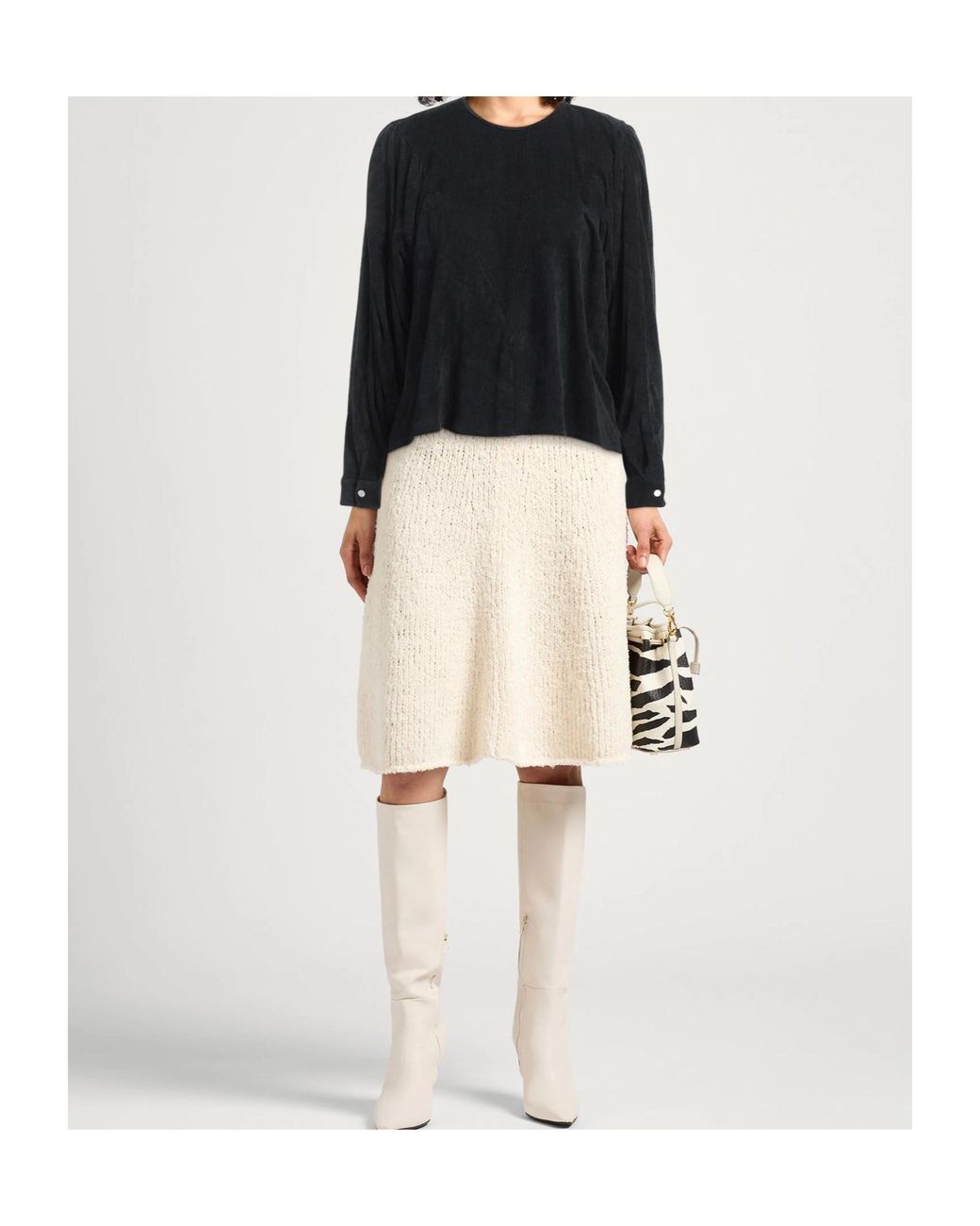 Isabel Marant Black Crew Neck Long-Sleeved T-Shirt