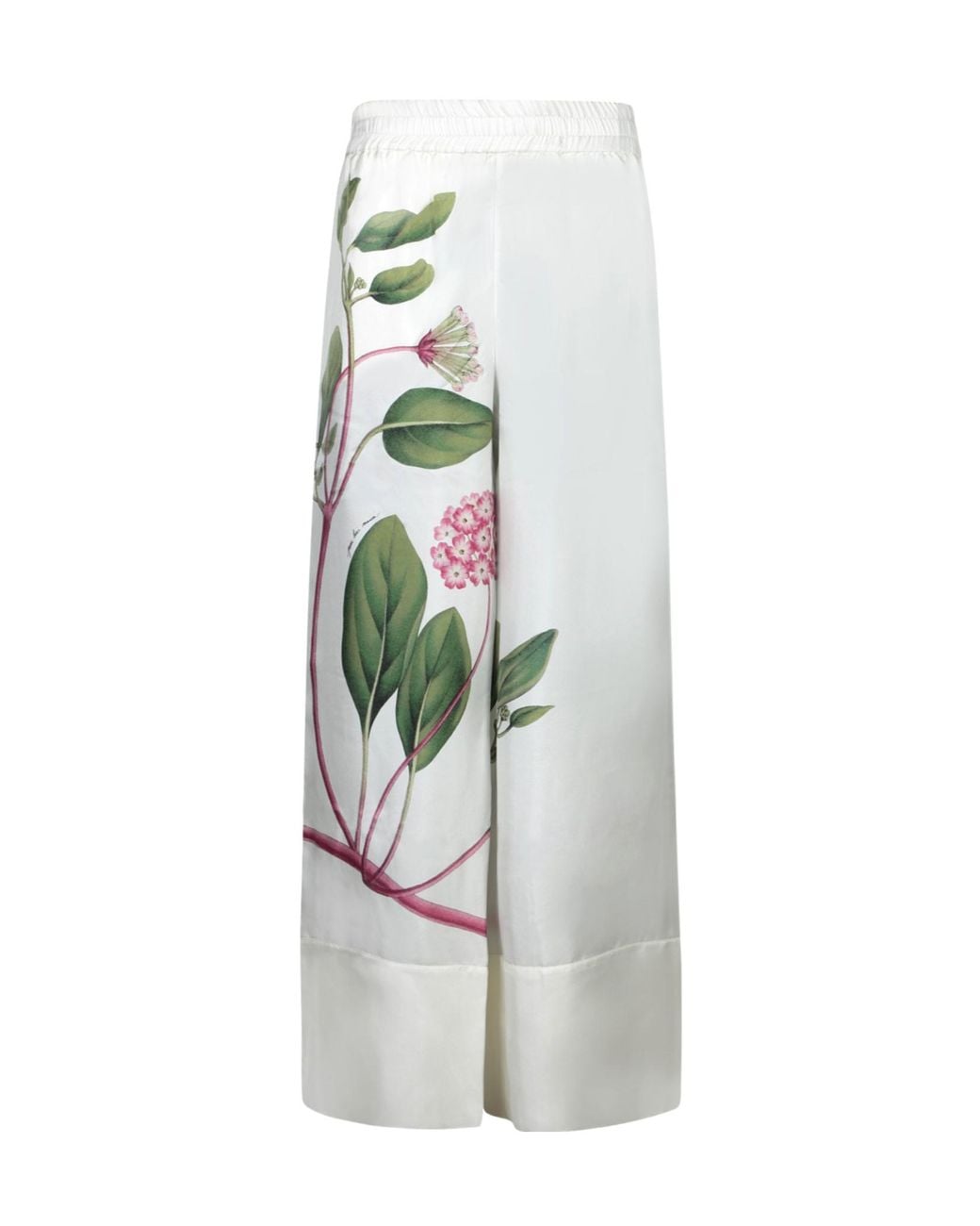 Pierre Louis Mascia White Floral Wide-Leg Pants