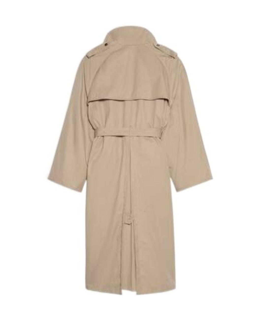 Balenciaga Brown Reversible Double-Breasted Trench Coat for men