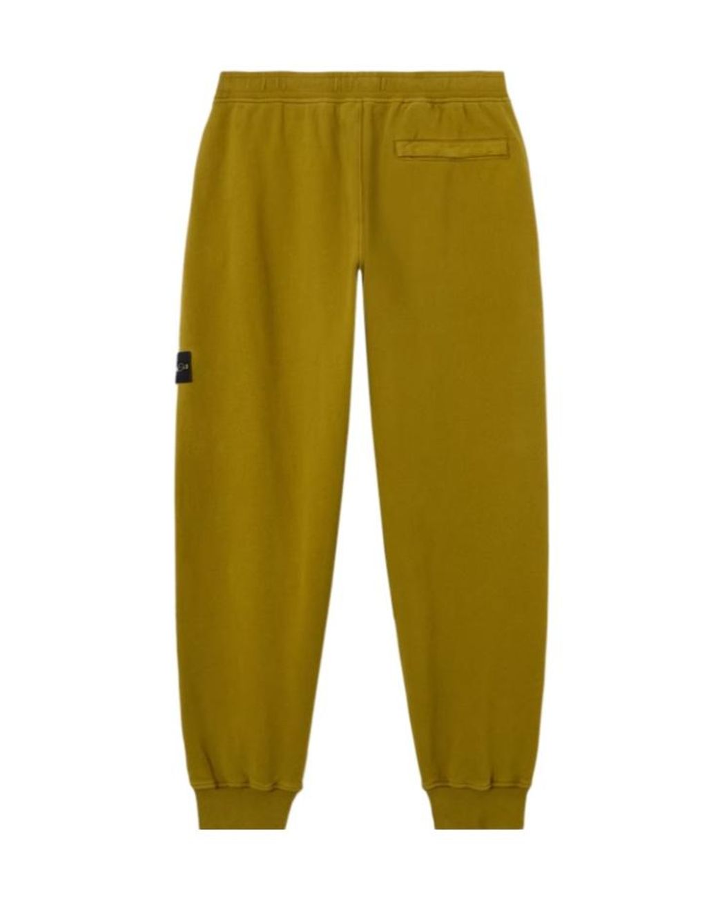 Stone Island Green Regular-Fit Sweatpants With Ribbed Cuffs for men