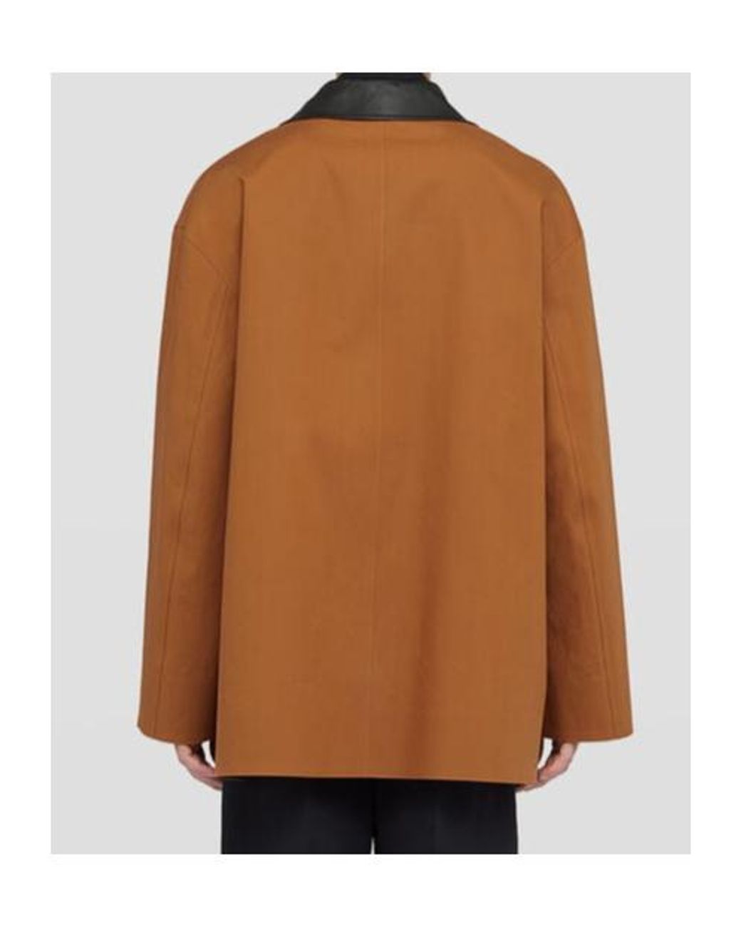 Jil Sander Brown Lightweight Caban Coat for men
