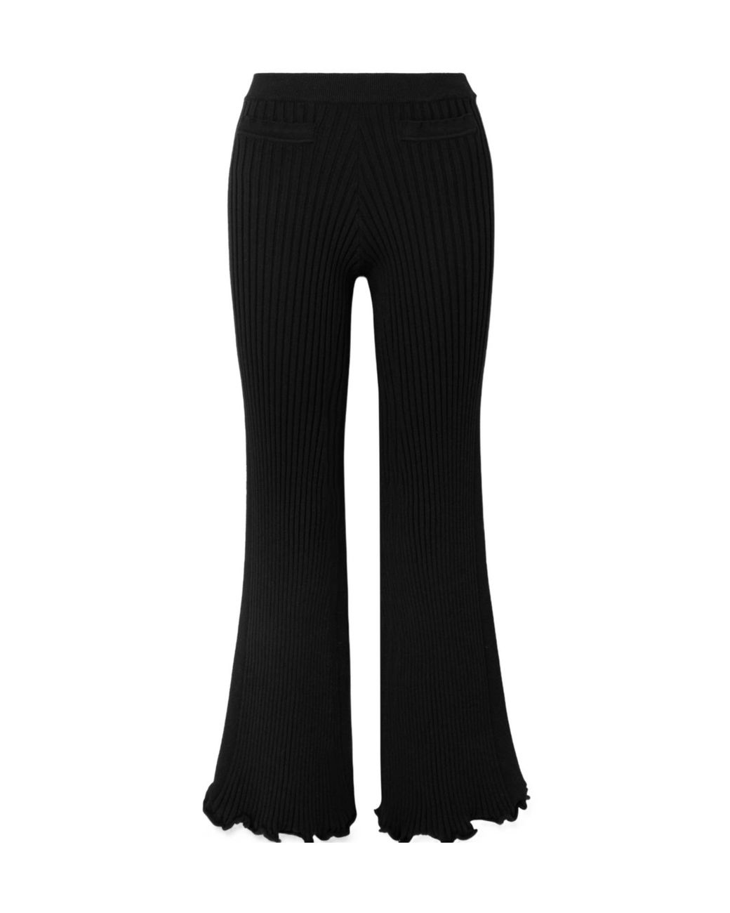 Rabanne Black Ribbed Trousers