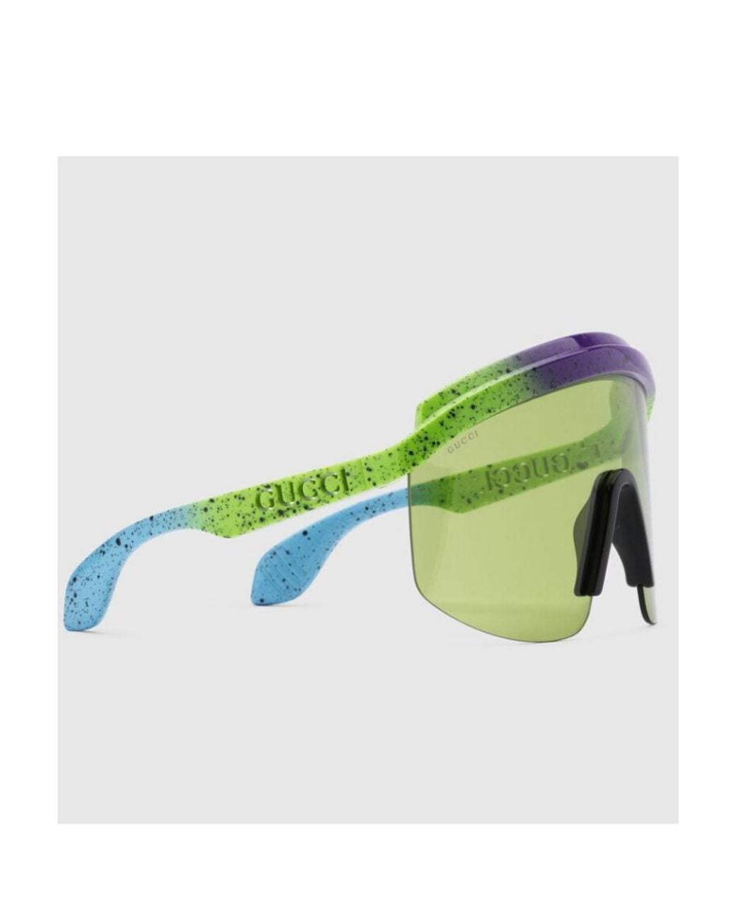Gucci Green Eyewear Oversized Frame Sunglasses for men
