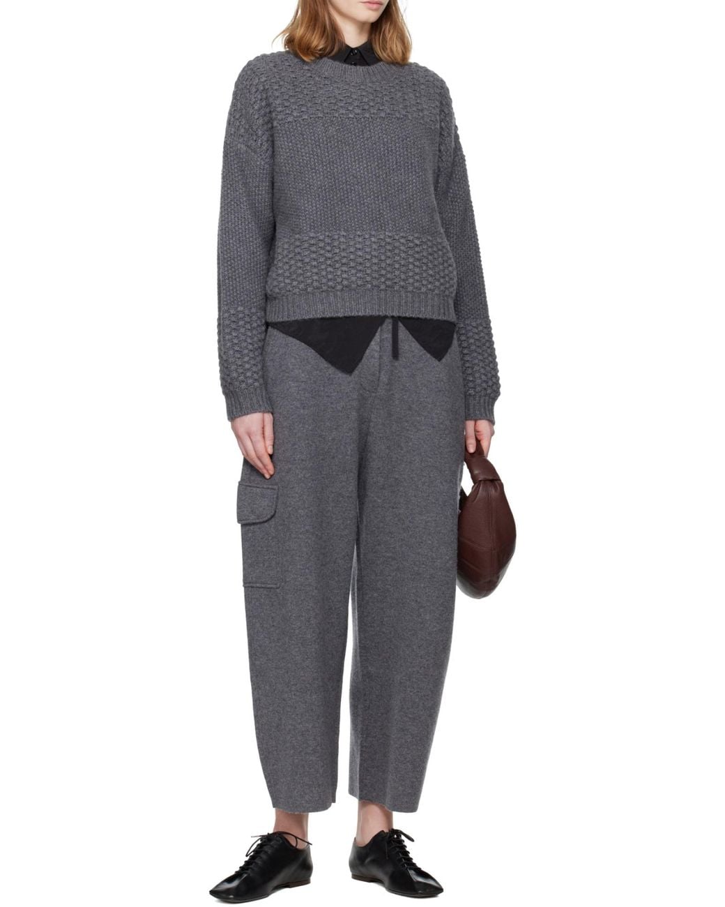 Lisa Yang Gray Azaria Elasticized Pants