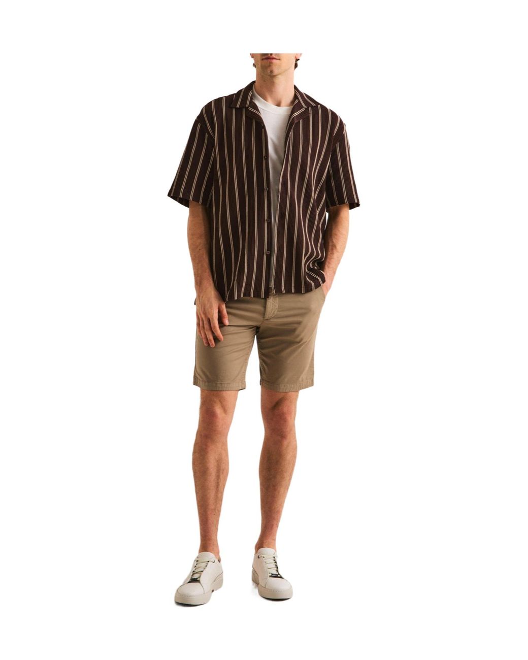 Boss Natural Comfortable Slim-Fit Shorts for men