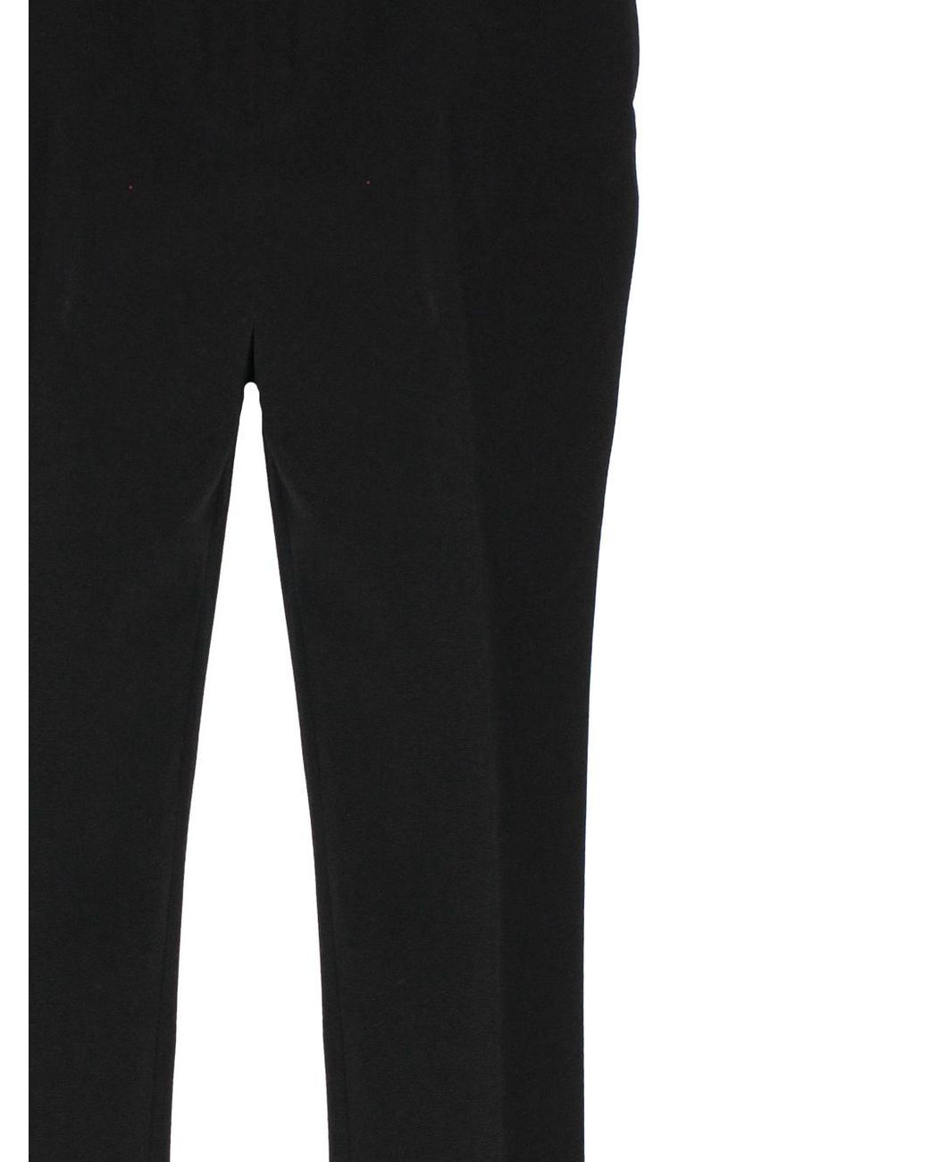 Saint Laurent Black High-Waist Tailored Trousers