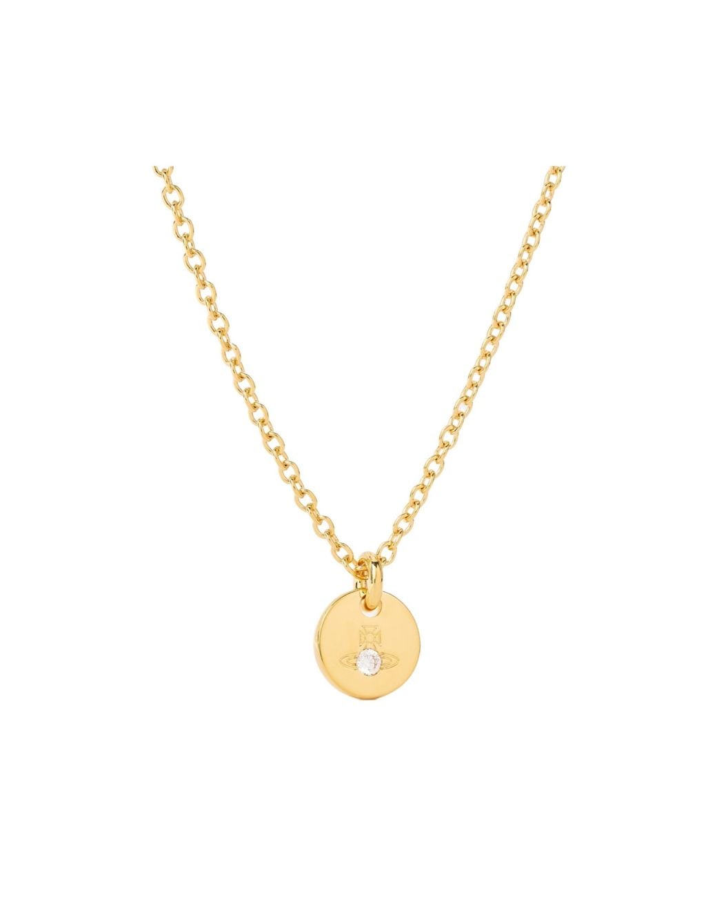 Vivienne Westwood Metallic Lewis Orb Chain Pendant Necklace for men