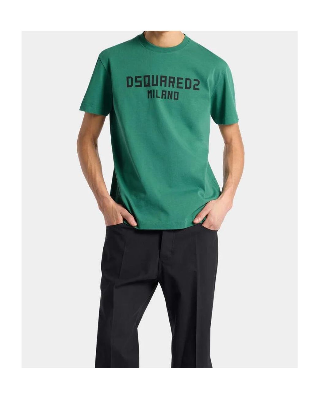 DSquared² Green Milano Cool Fit T-Shirt for men