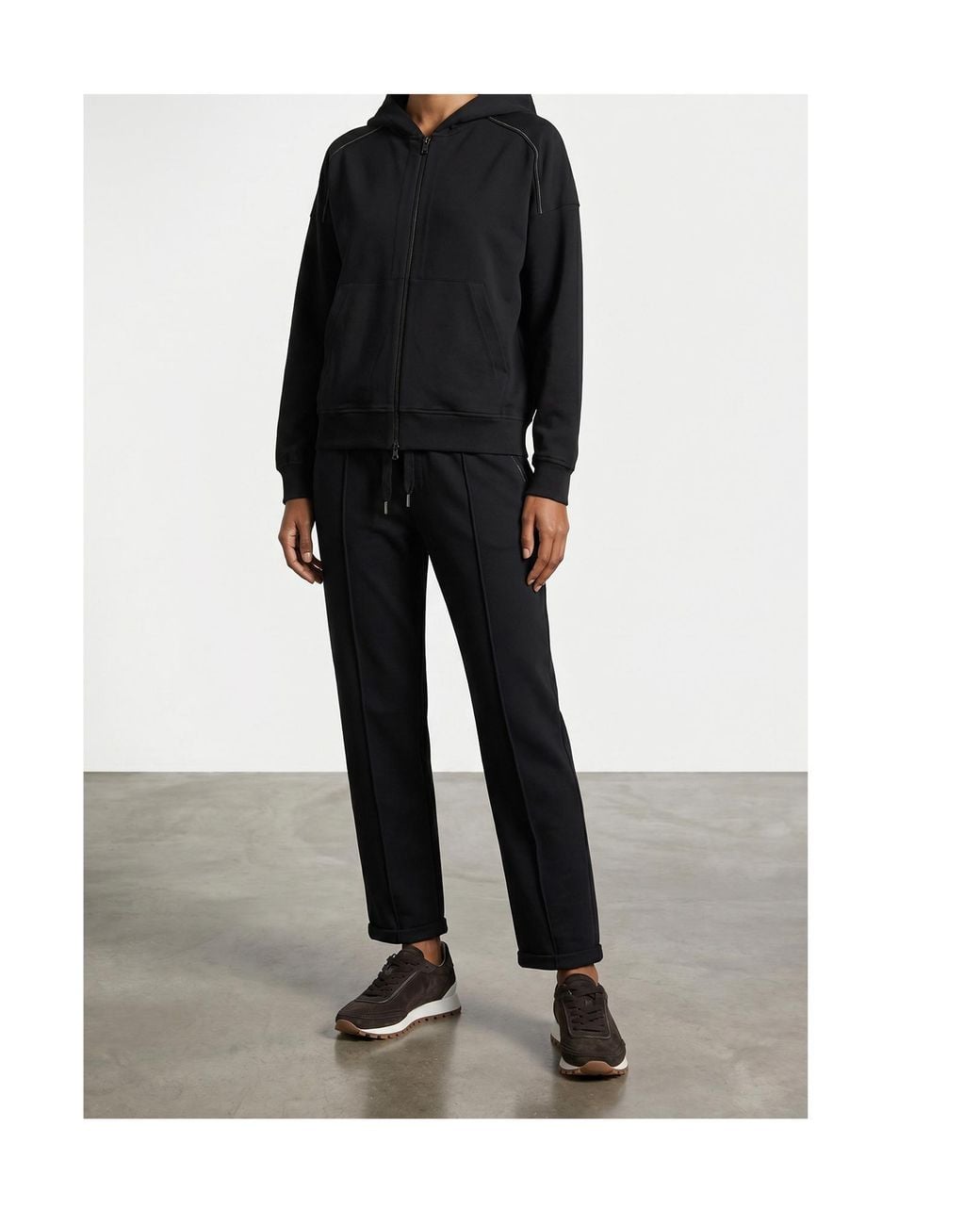 Brunello Cucinelli Black Monile Sneaker