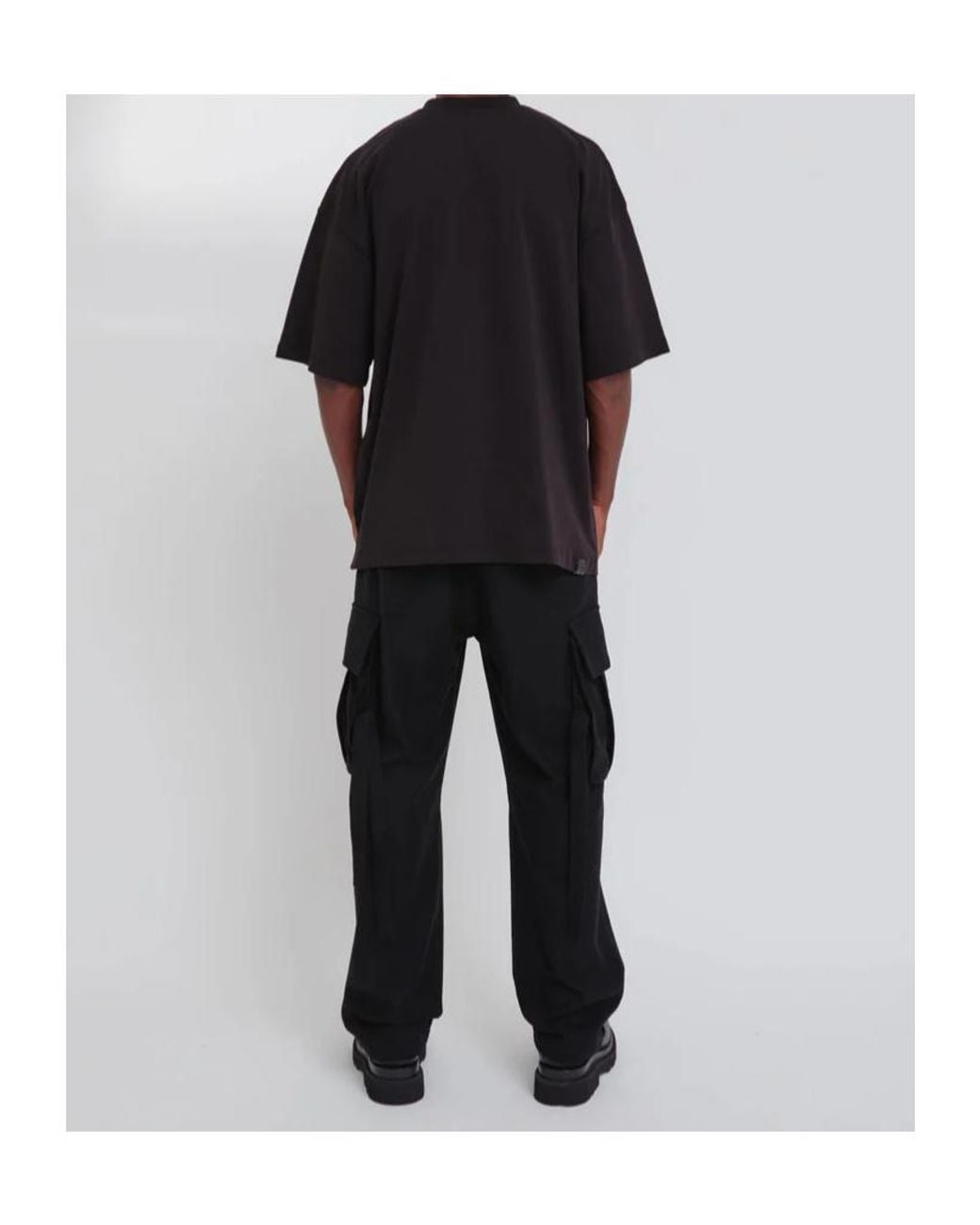 DARKPARK Gray Straight Leg Cargo Trousers for men