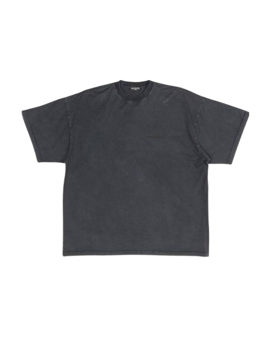 Balenciaga Blue T-Shirt Strike 1917 Oversize Da Donna for men