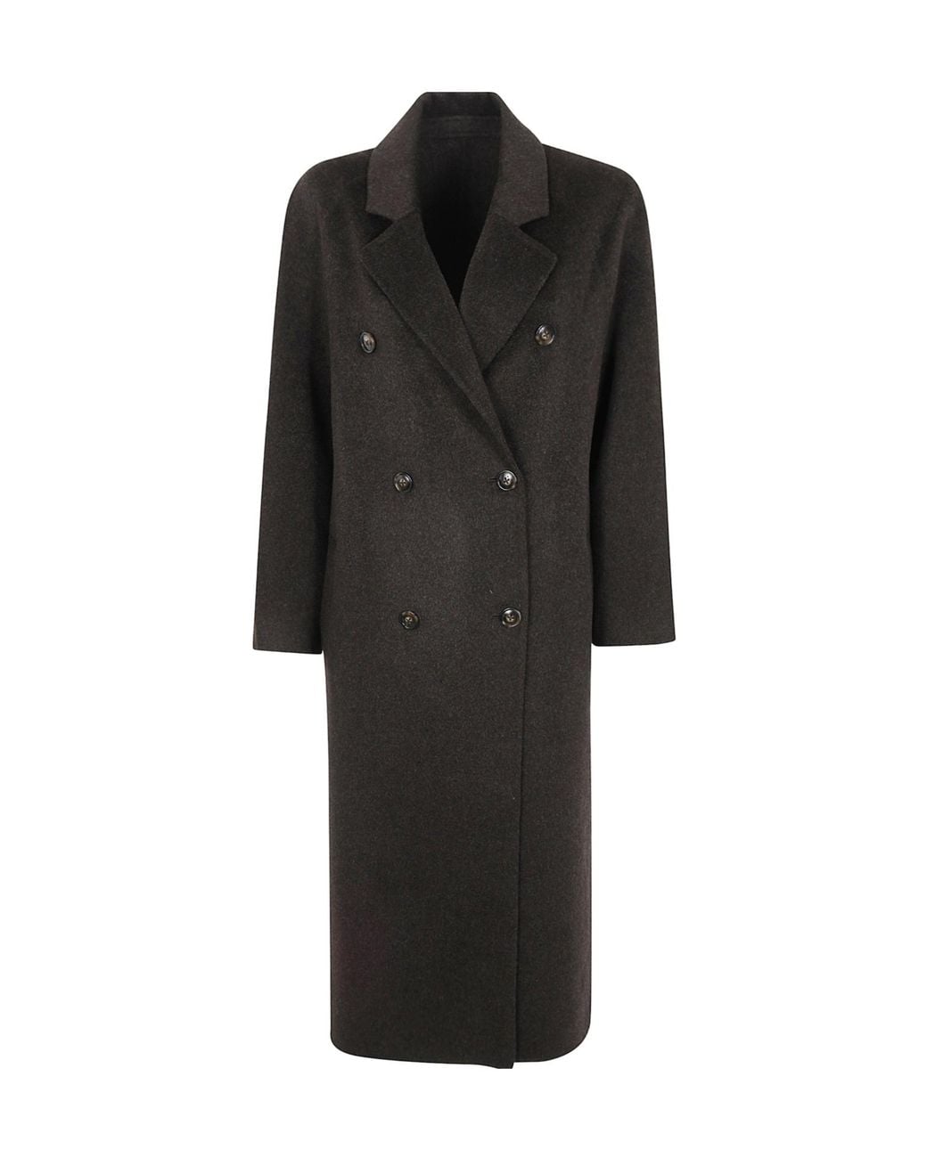 Loulou de Saison Black Double-Breasted Coat