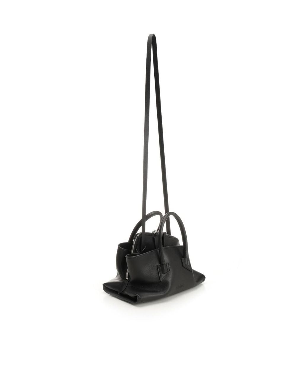 The Attico Black The La Passeggiata Mini Top Handle Bag