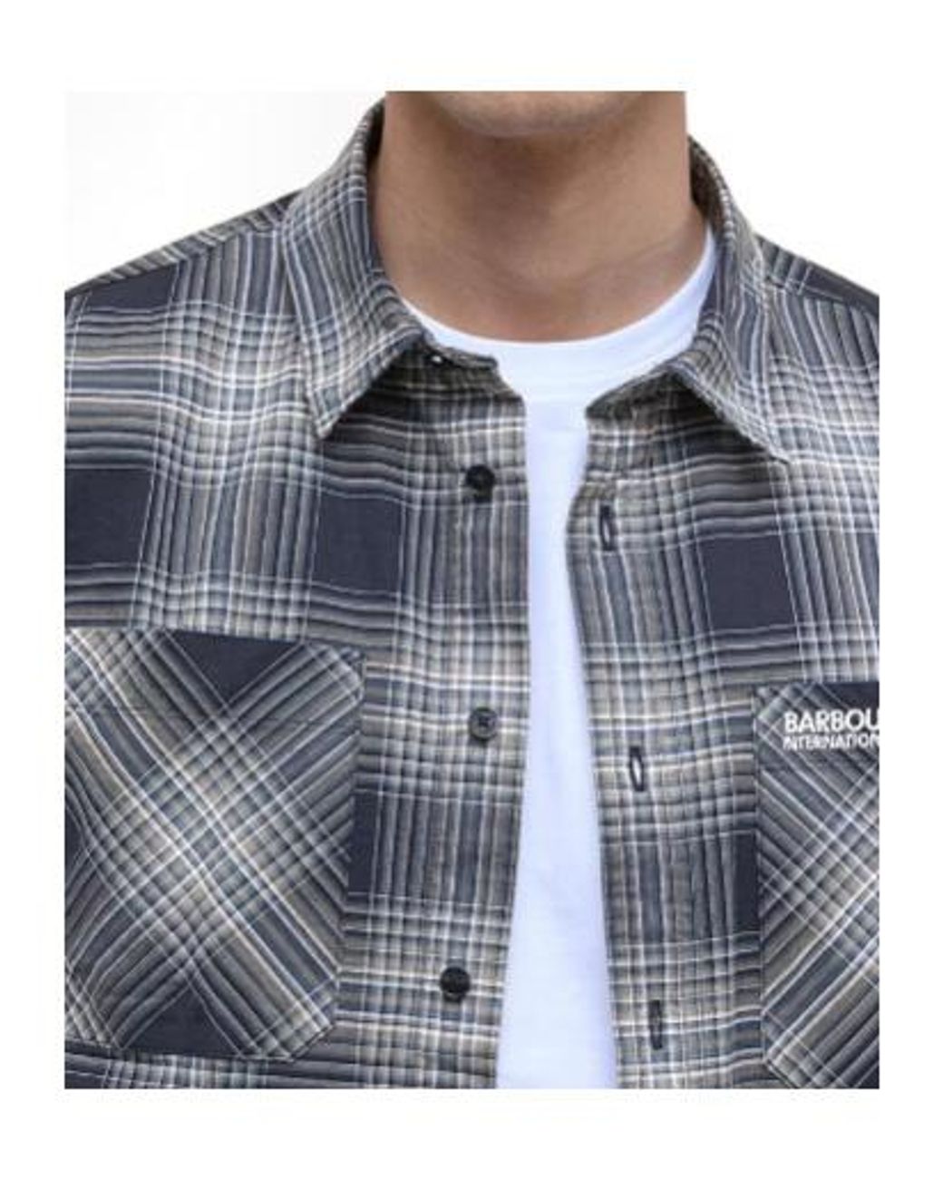 Barbour Blue Hall Check Long-Sleeved Shirt for men