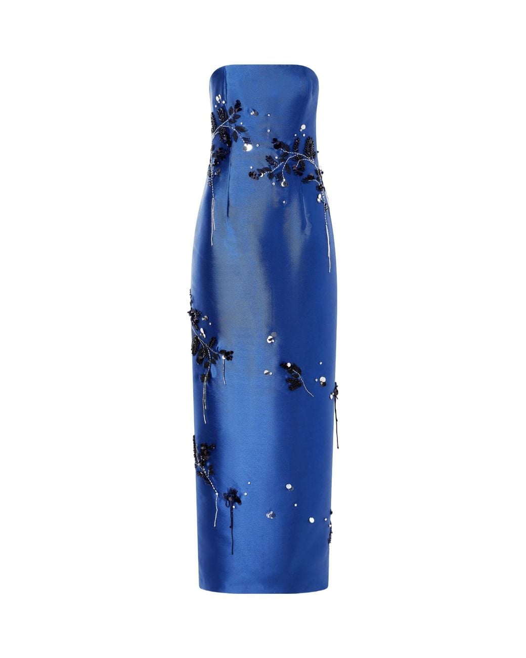 Jonathan Simkhai Blue Zirell Sequin-Embellished Gown