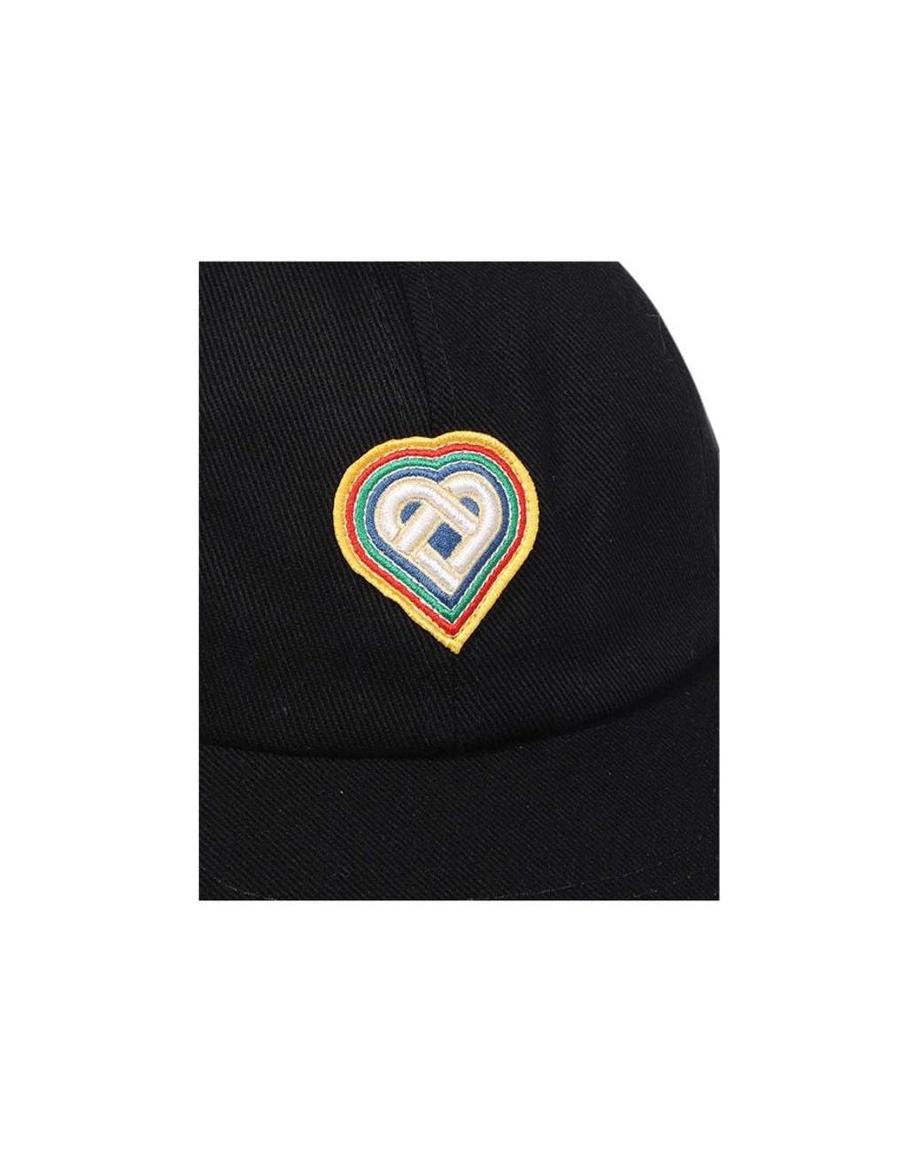 Casablanca Blue Heart Embroidered Baseball Cap for men