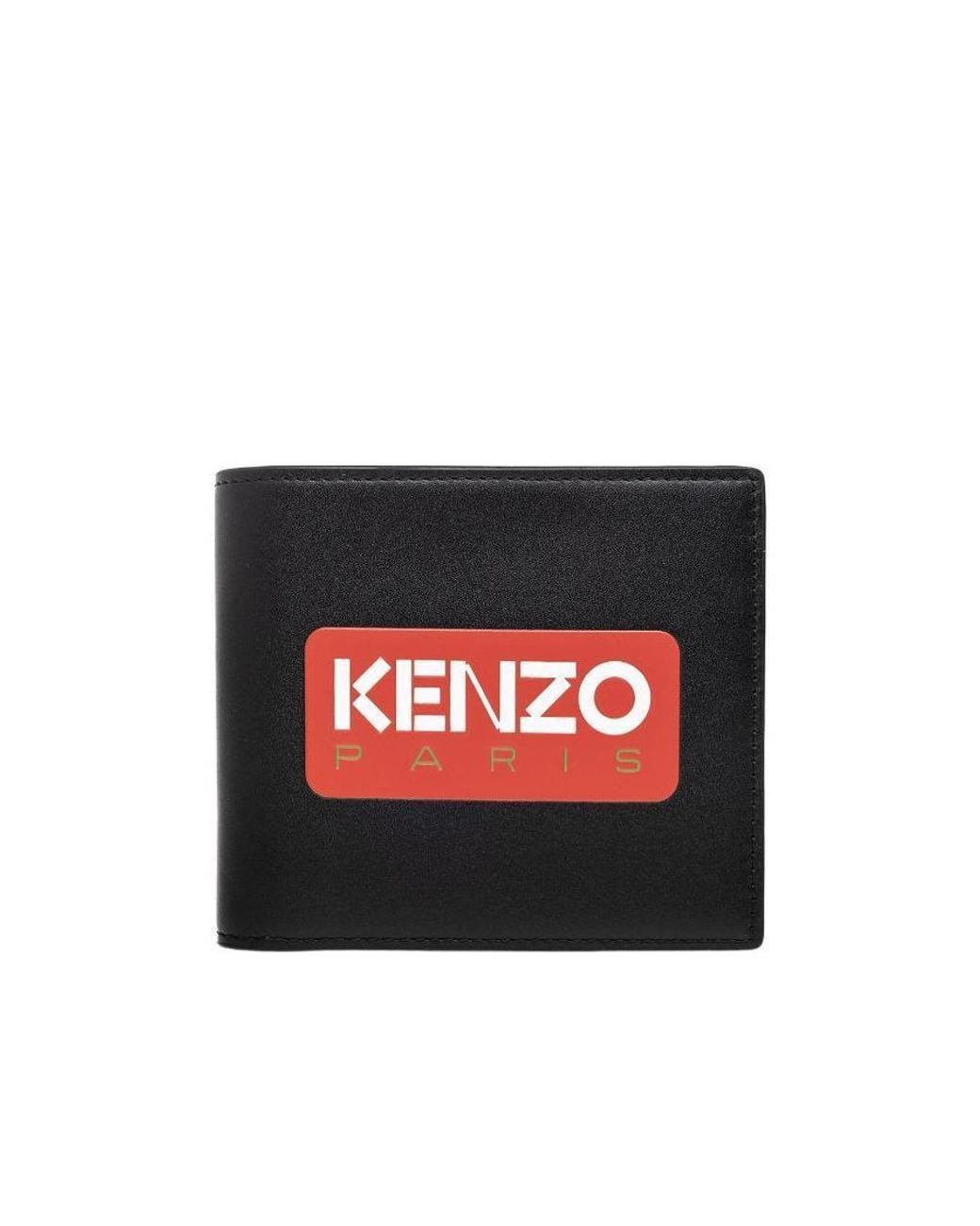 KENZO Blue Logo Printed Bi-Fold Wallet