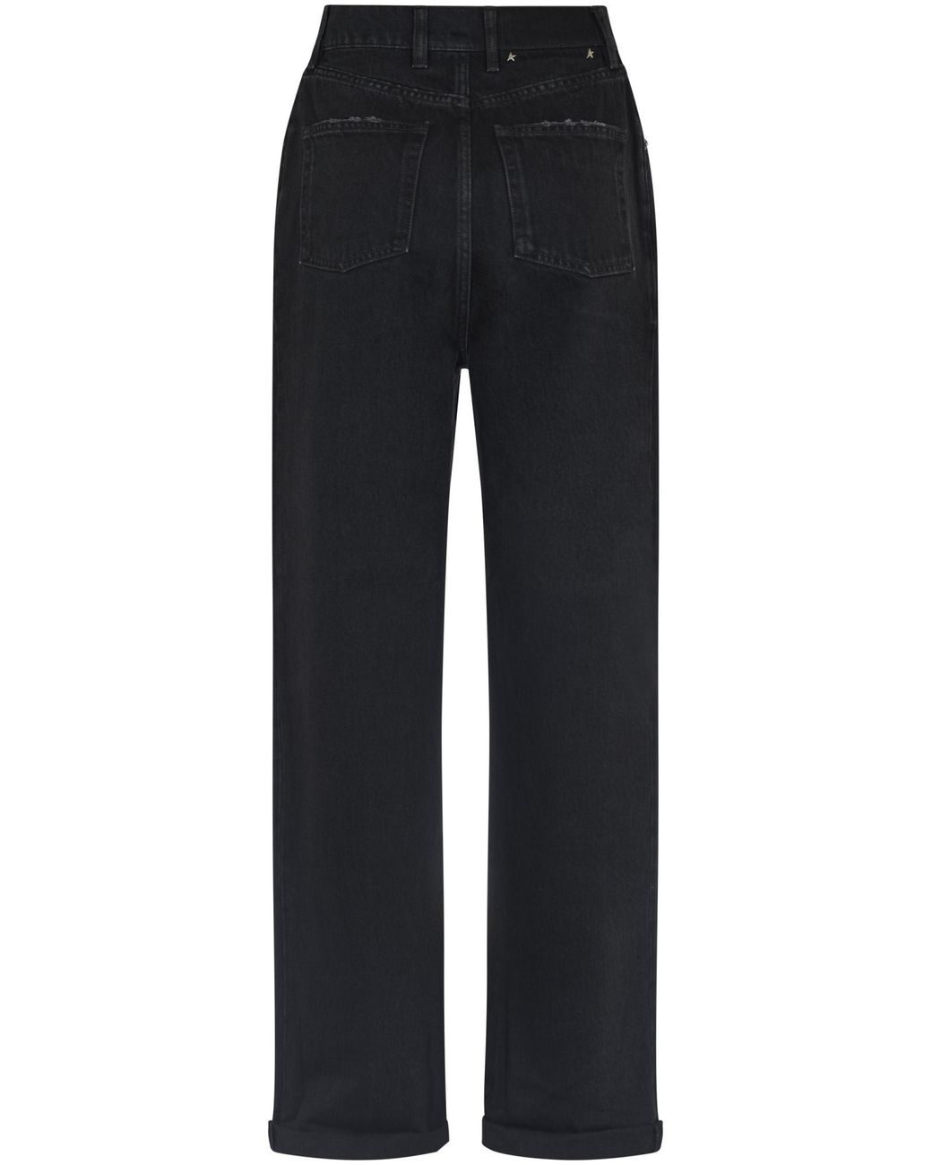 Golden Goose Deluxe Brand Black Star Embellished Wide Leg Jeans