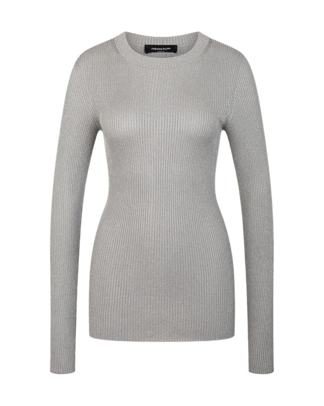 Fabiana Filippi Gray Long-Sleeved Knitwear