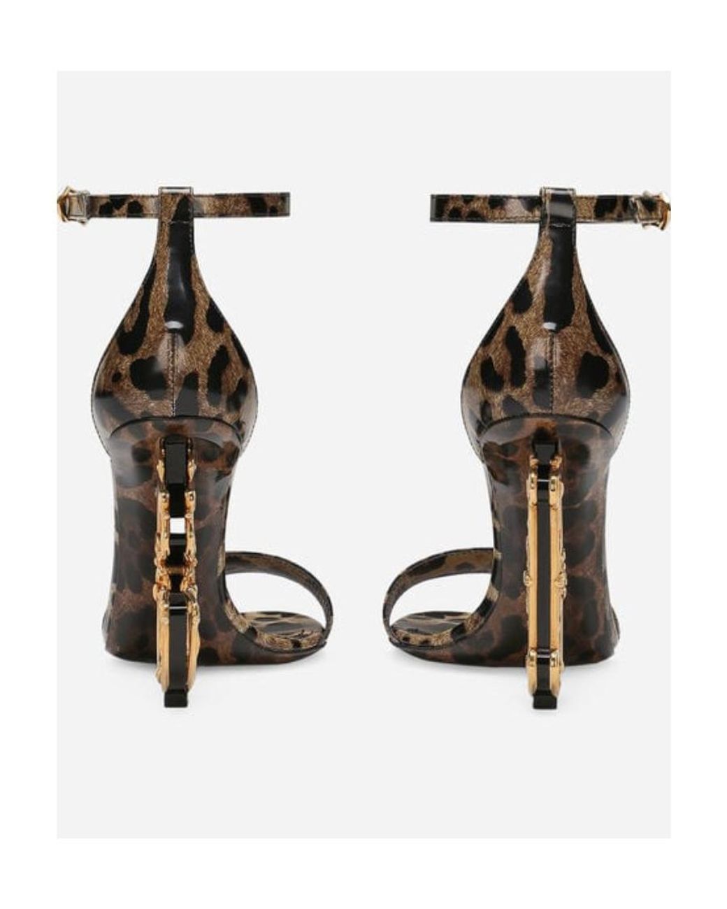 Dolce & Gabbana Metallic D-Heeled Sandals