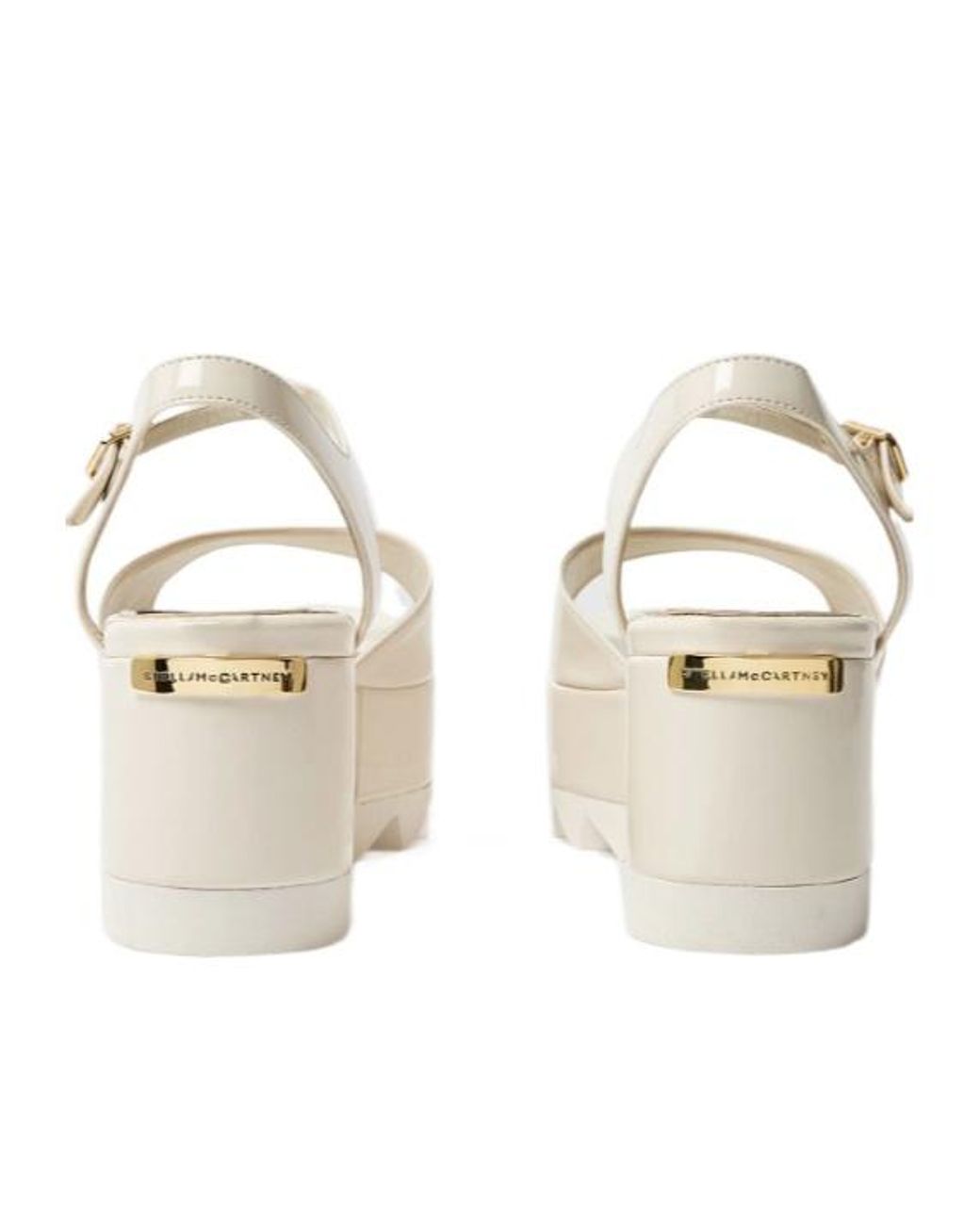 Stella McCartney Natural Elyse Platform Heeled Sandals