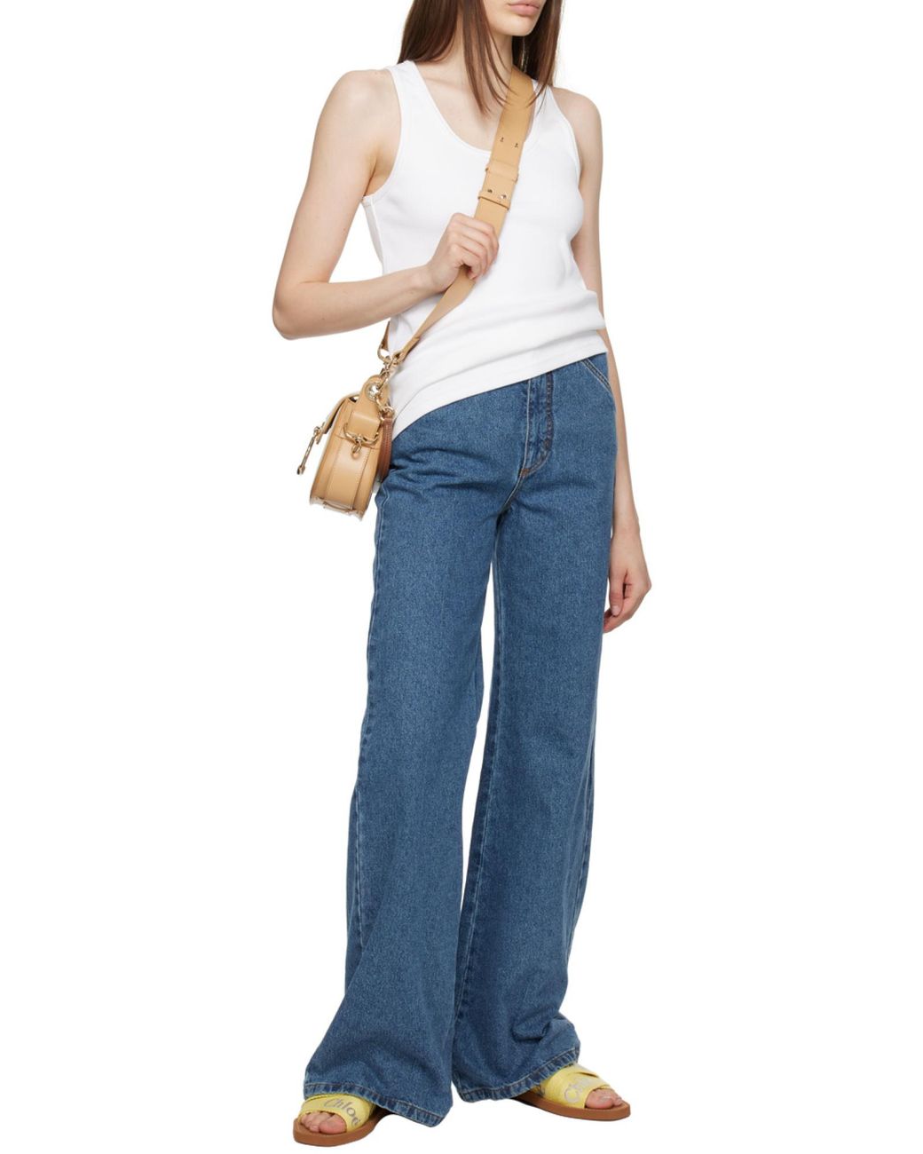Chloé Metallic Chloé Woody Flat Mules