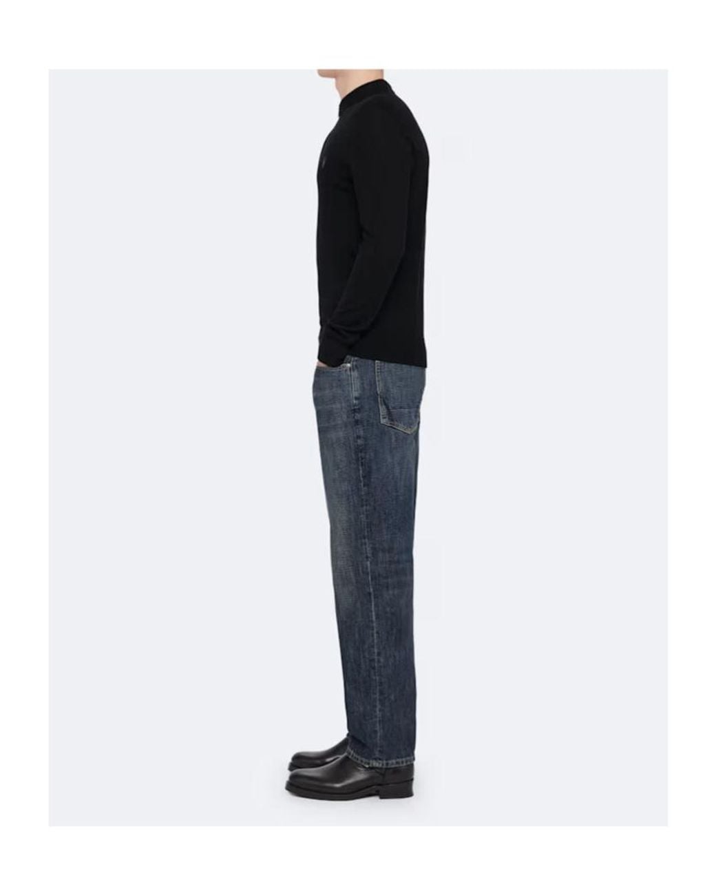 AllSaints Blue Regular Straight Jeans for men