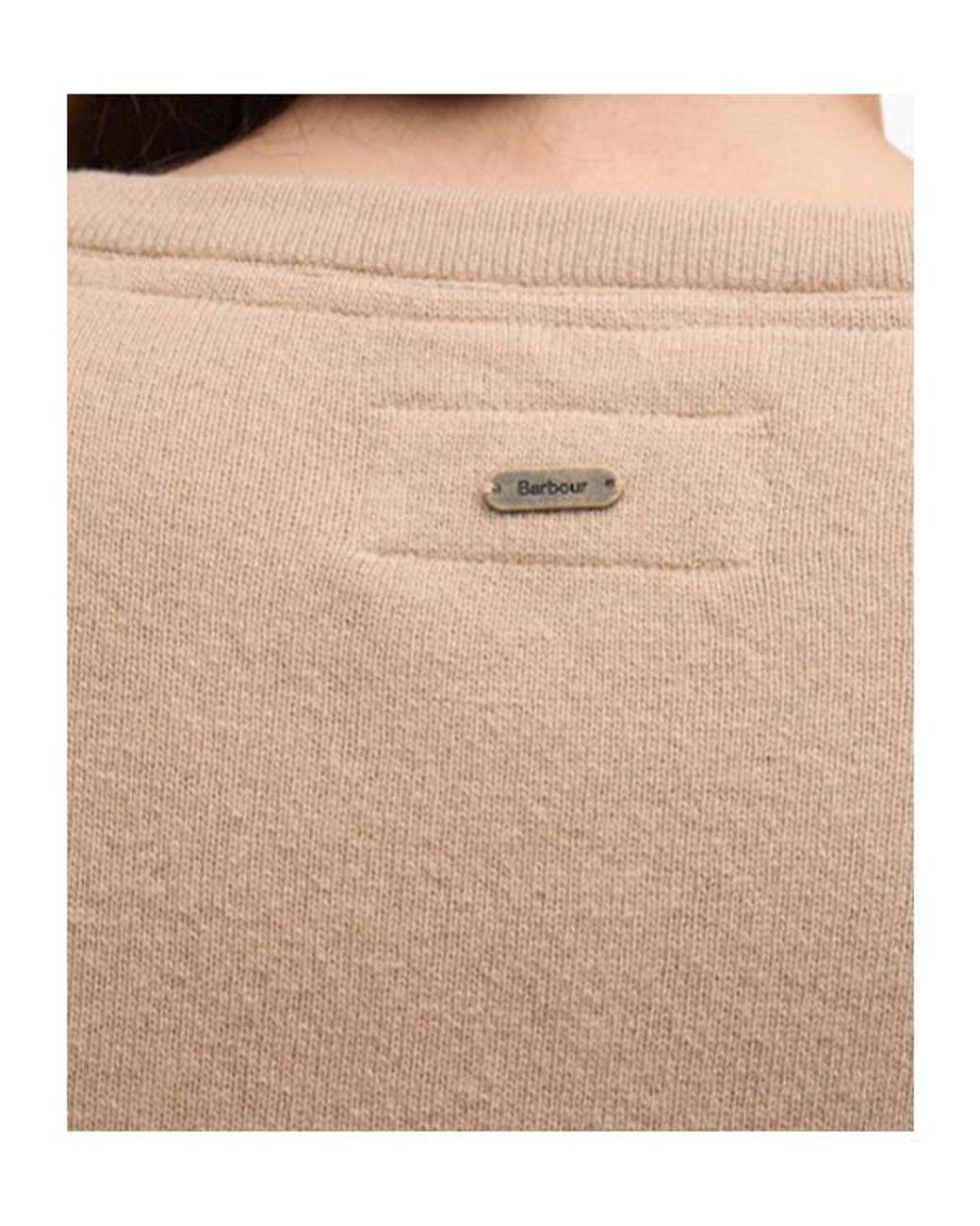 Barbour Natural Patch-Detailed Crewneck Jumper