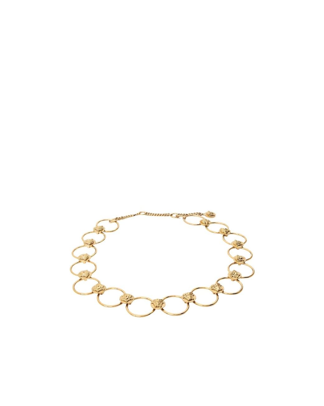 Versace Metallic Solid Color Belt