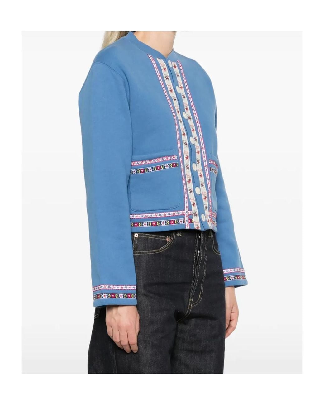 Bode Blue Ribbon Cardigan