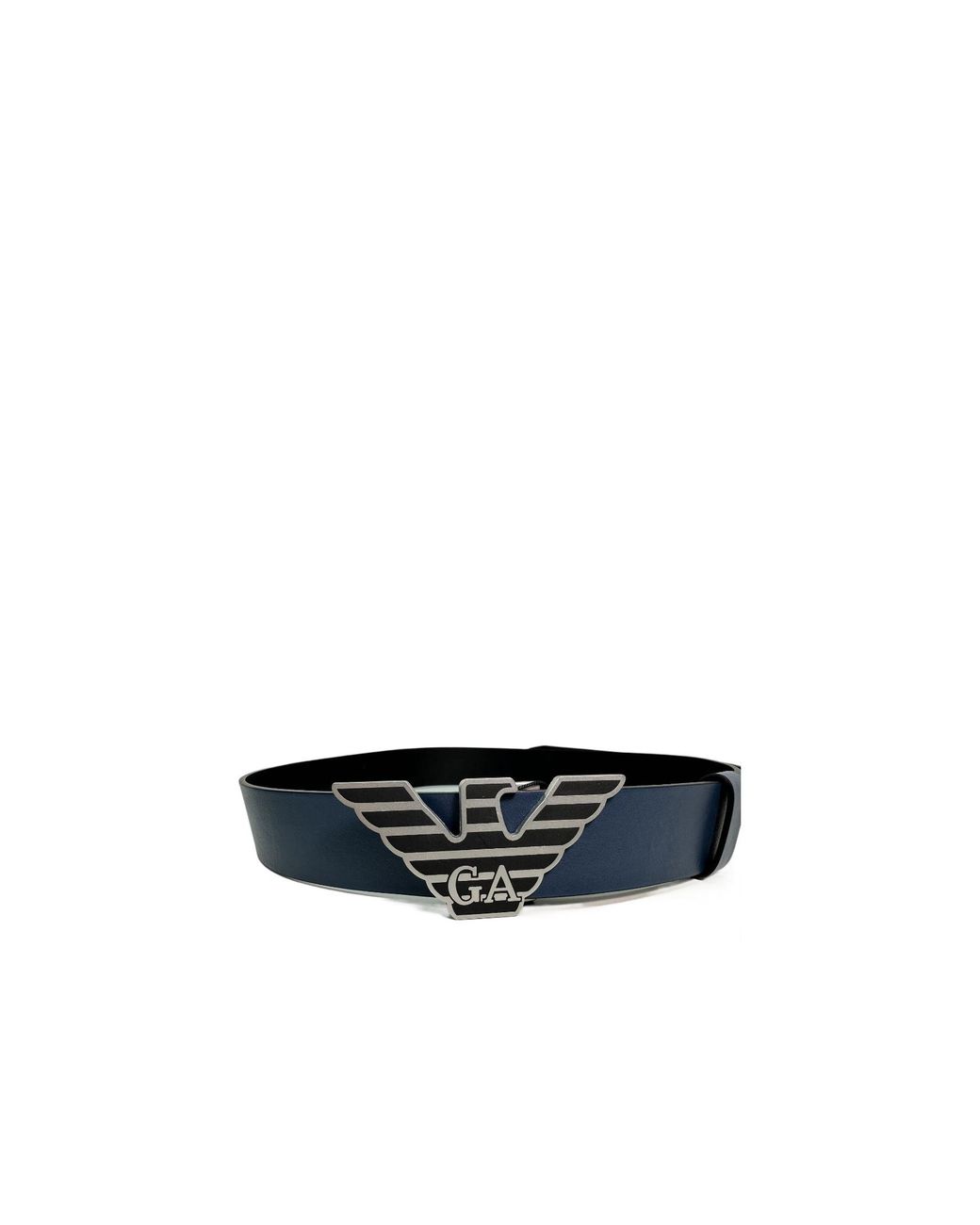 Emporio Armani White Eagle Standard Belt for men