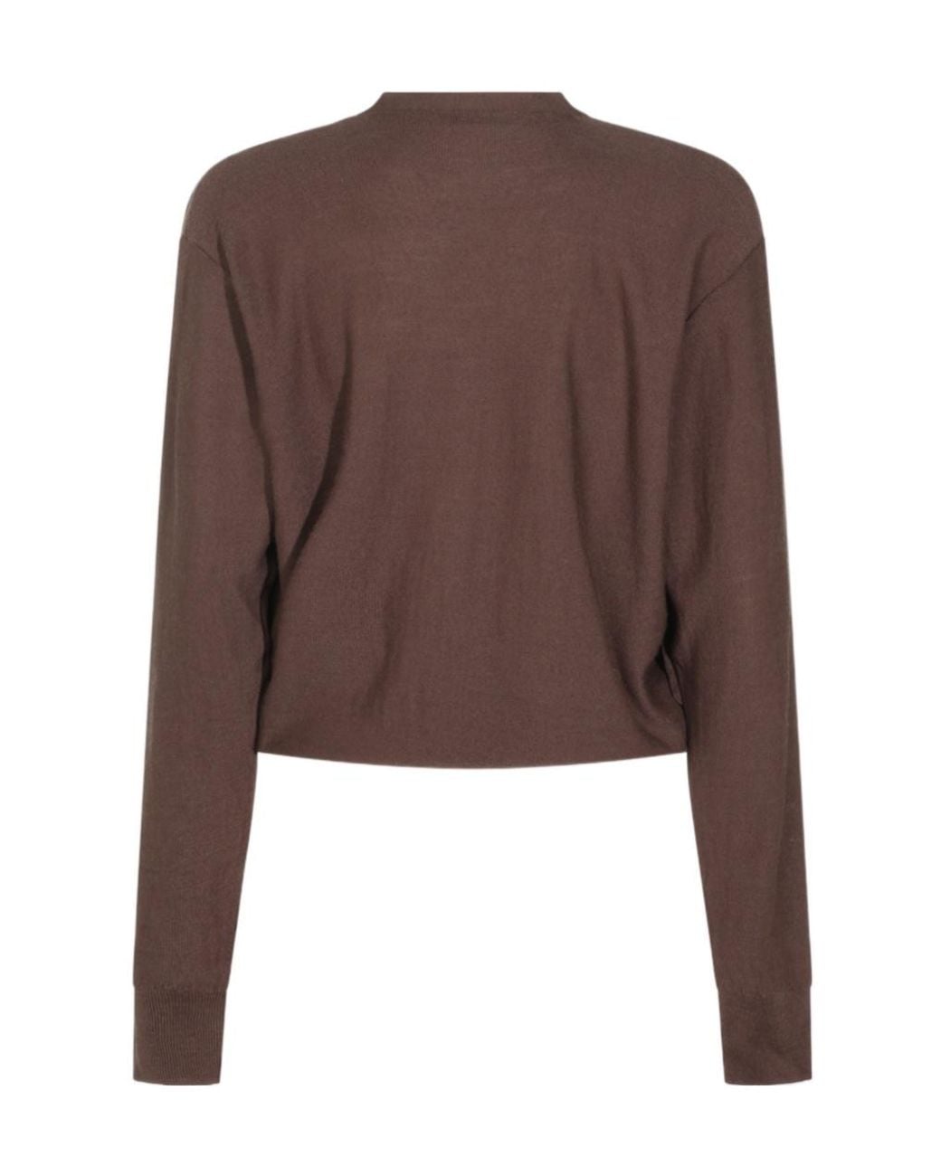 Lemaire Brown Trompe-Lœil Cardigan