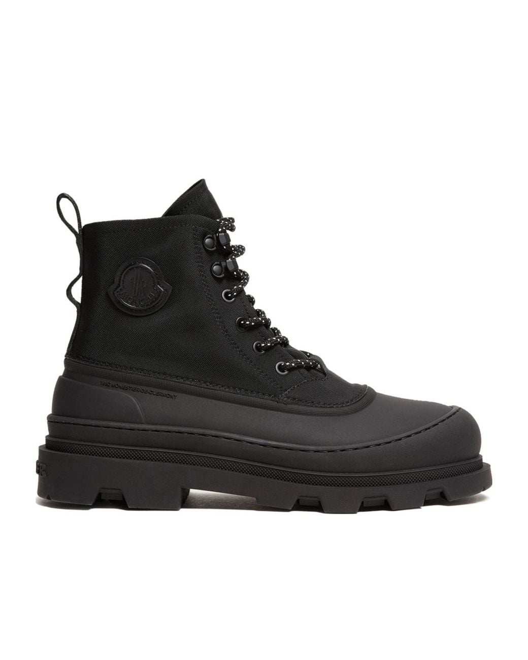 Moncler Black Vera Sheal Lace-Up Ankle Boots for men