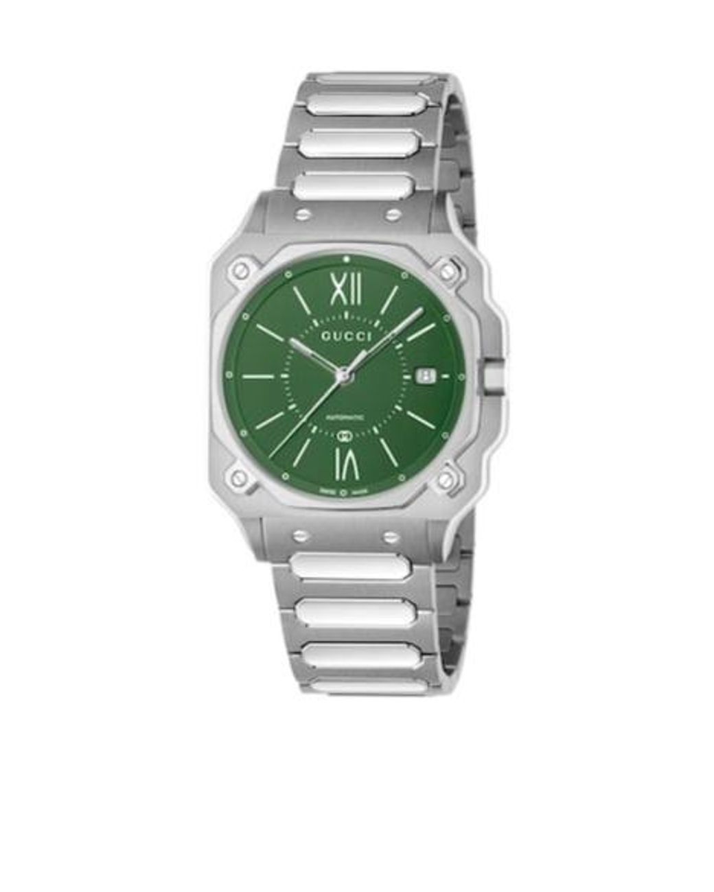 Gucci Green G-Flat Watch, 36Mm for men