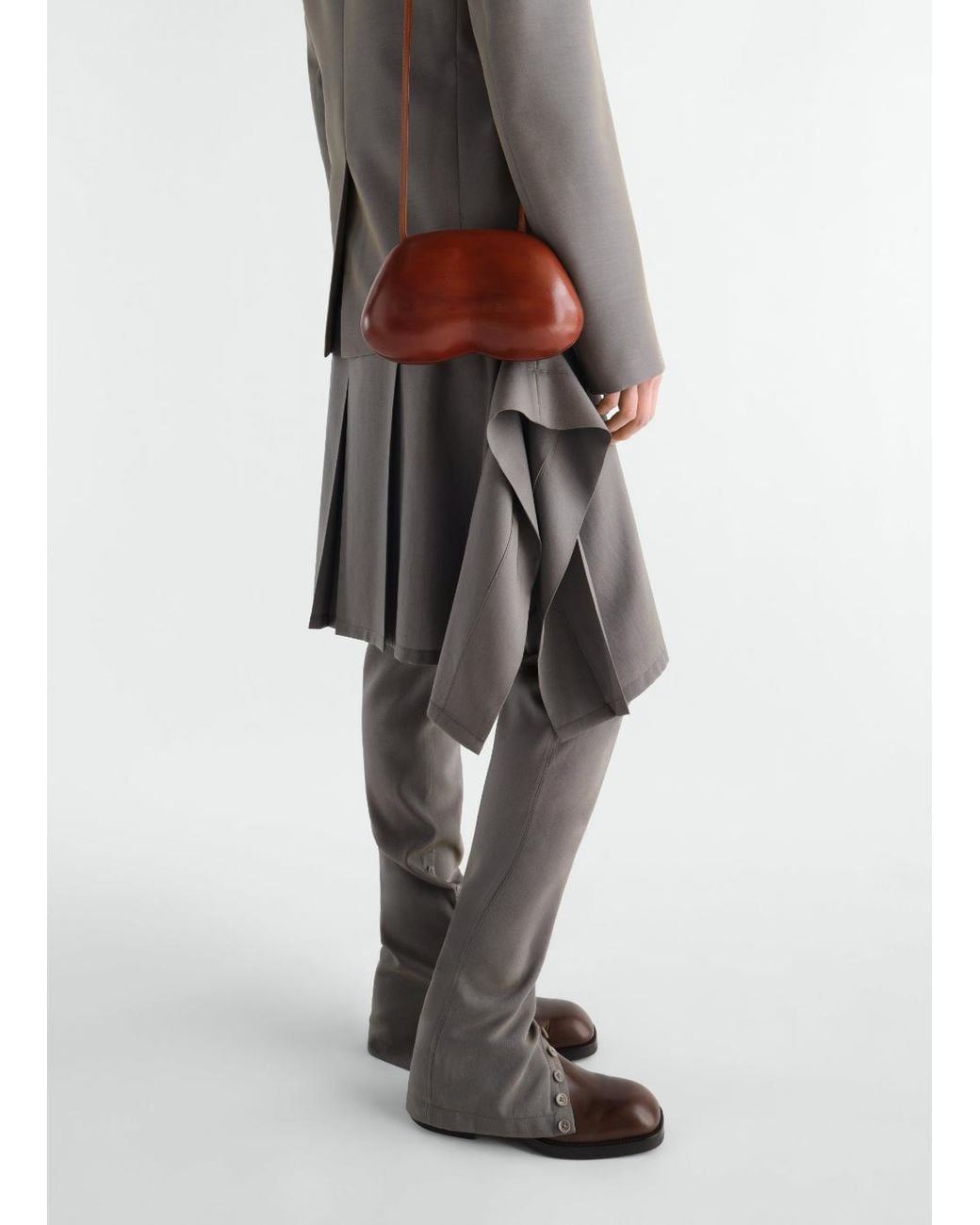 Lemaire White Fesses Clutch