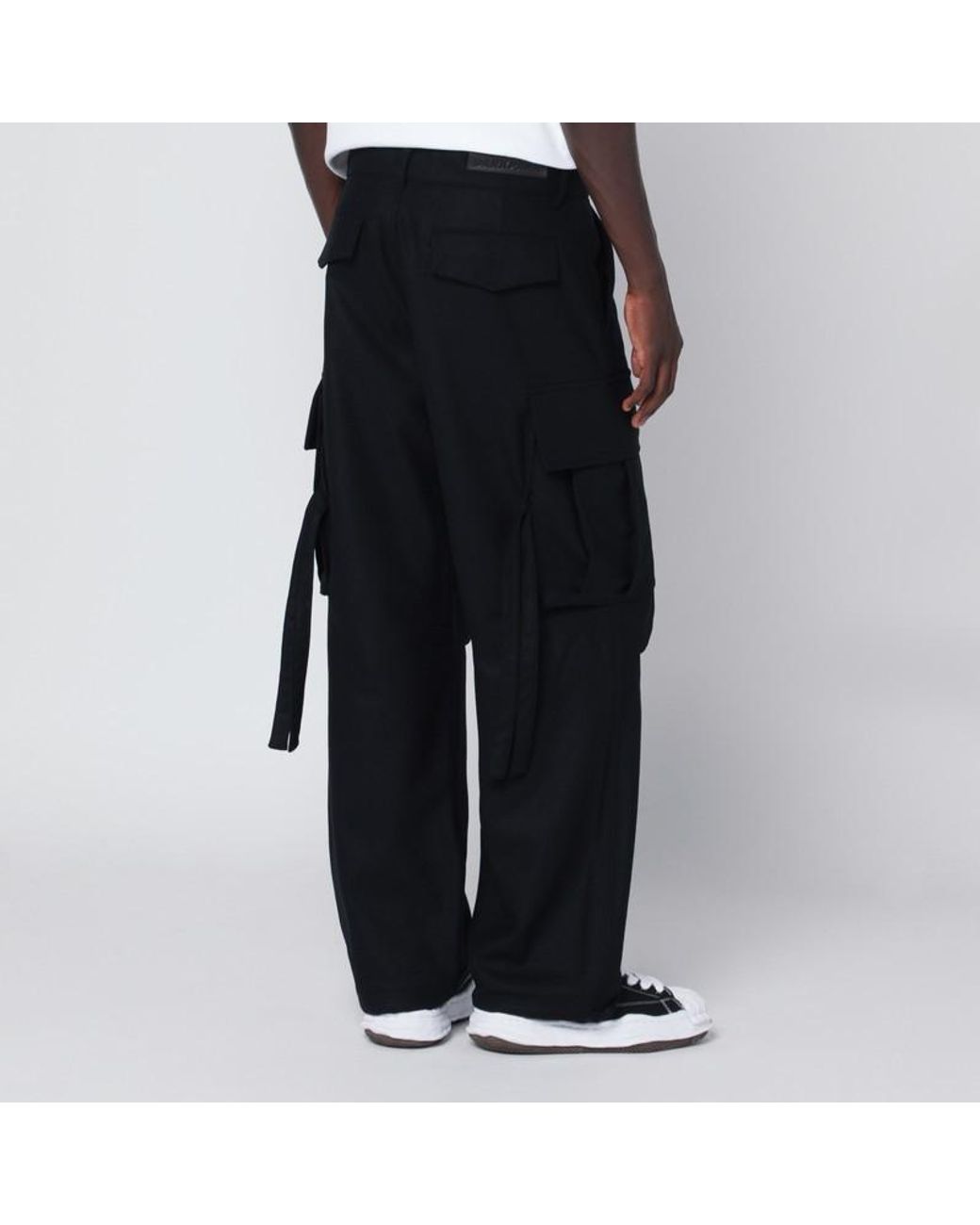 DARKPARK Gray Straight Leg Cargo Trousers for men